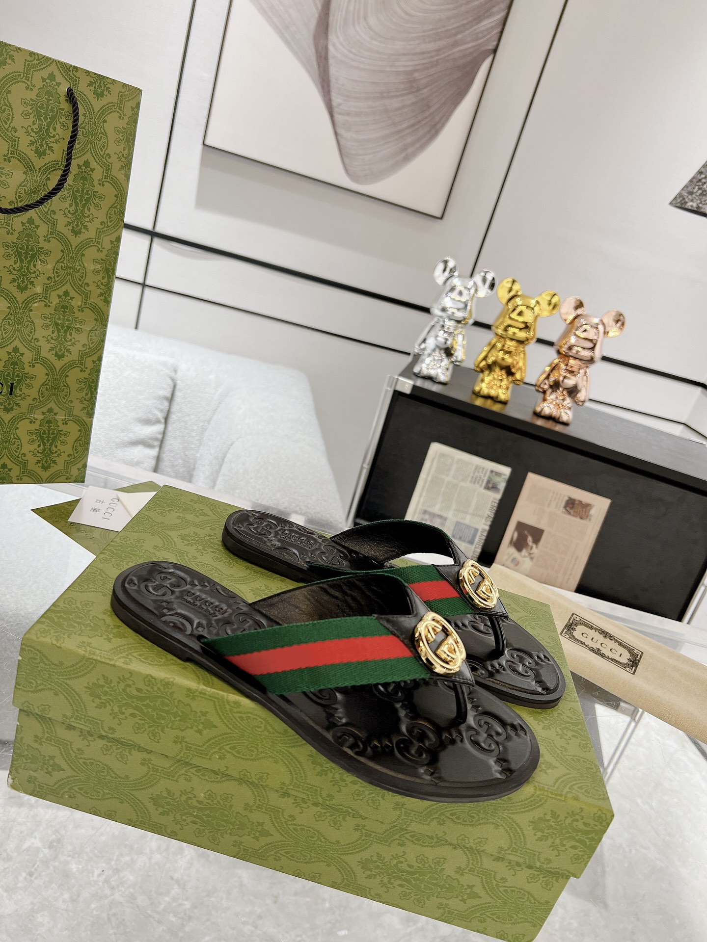 GG new arrival men and women slippers