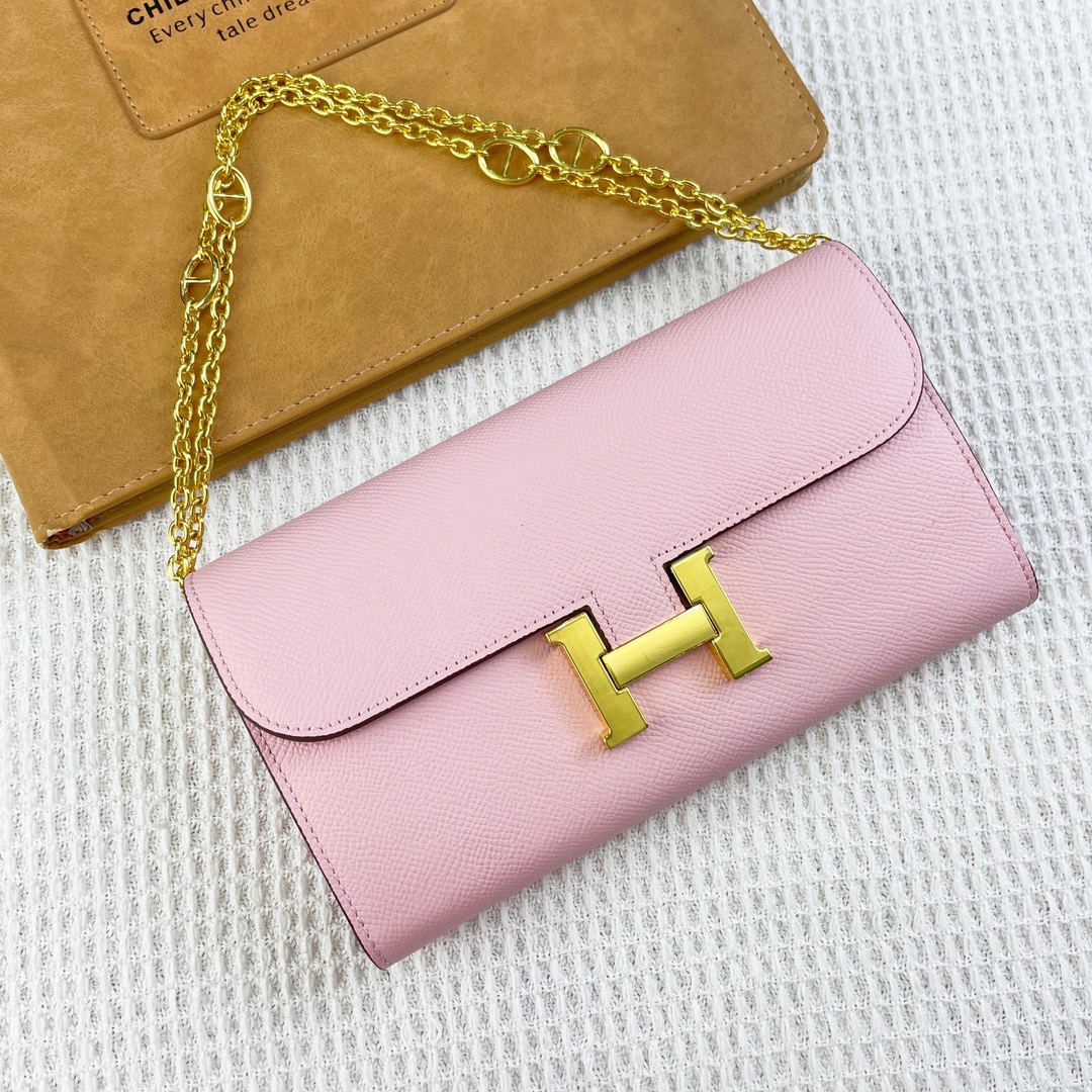 H Constance empson leather bag size:22*11cm