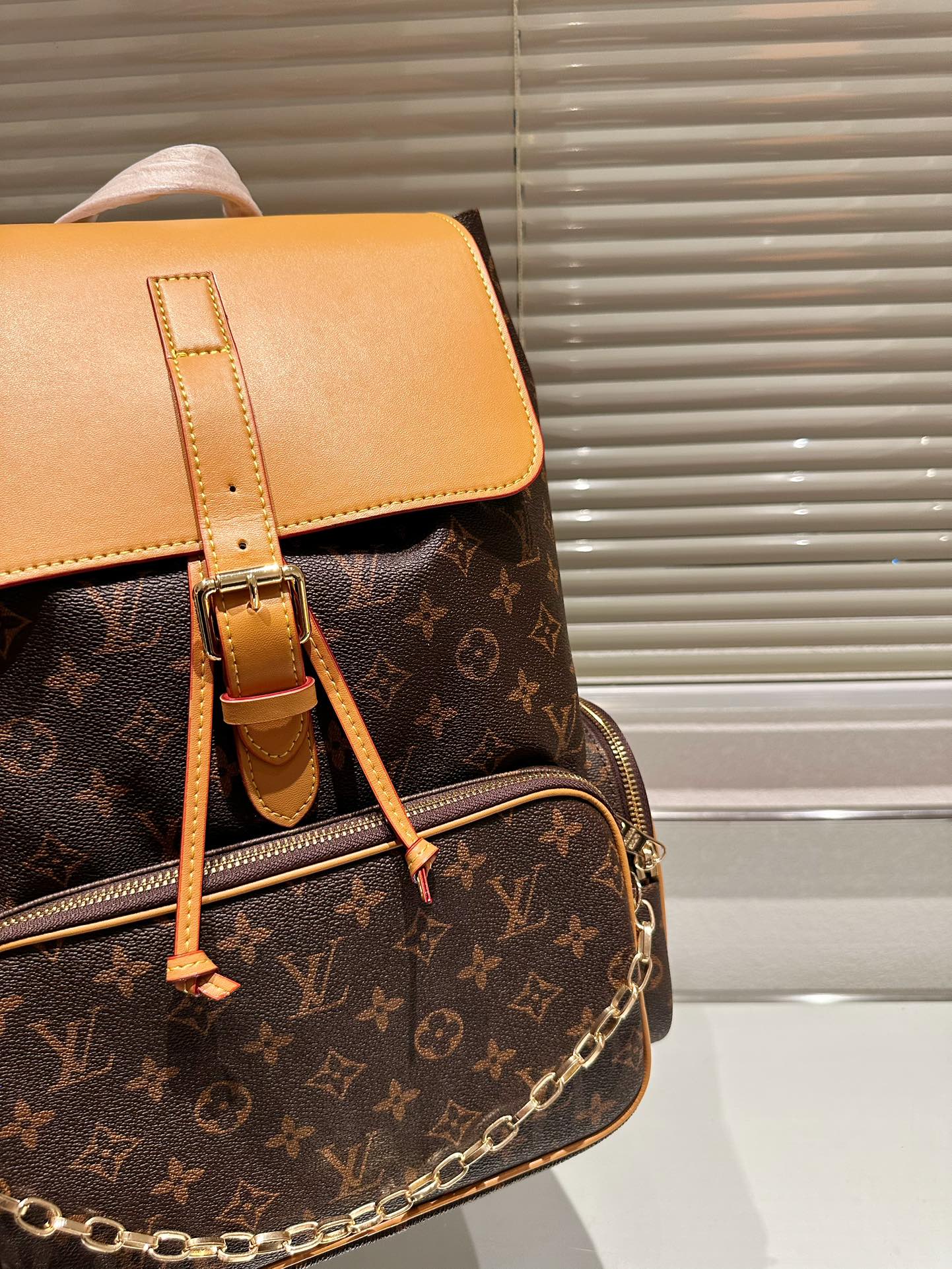 Louis Petite Malle Monogram backpack bag size : 37*45 cm