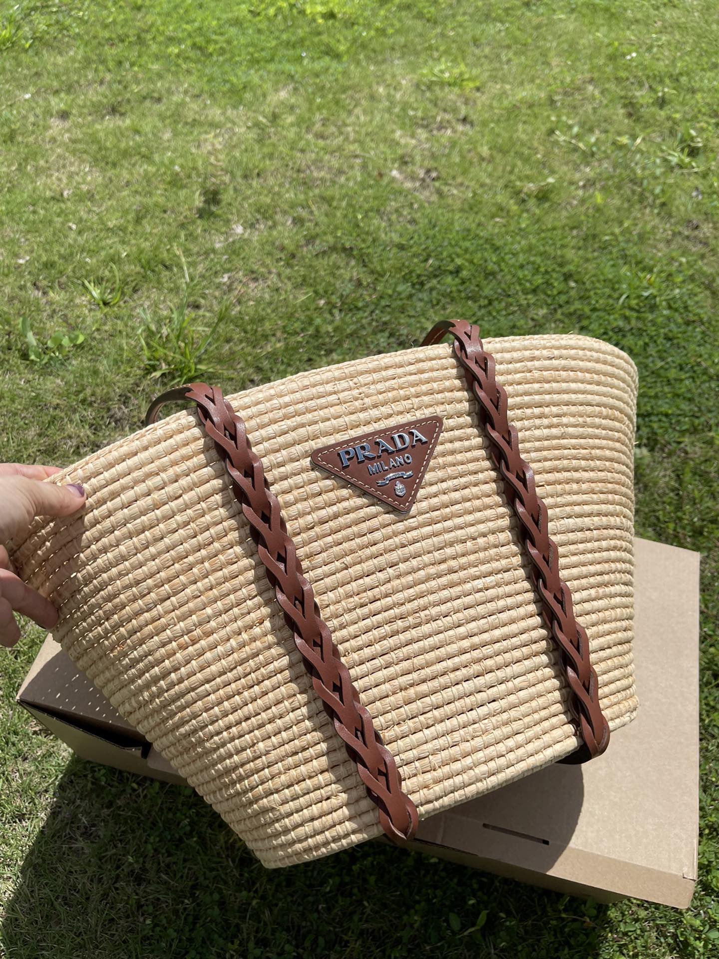 Pra new arrival tote bag size : 50*18*26 cm top quality ~