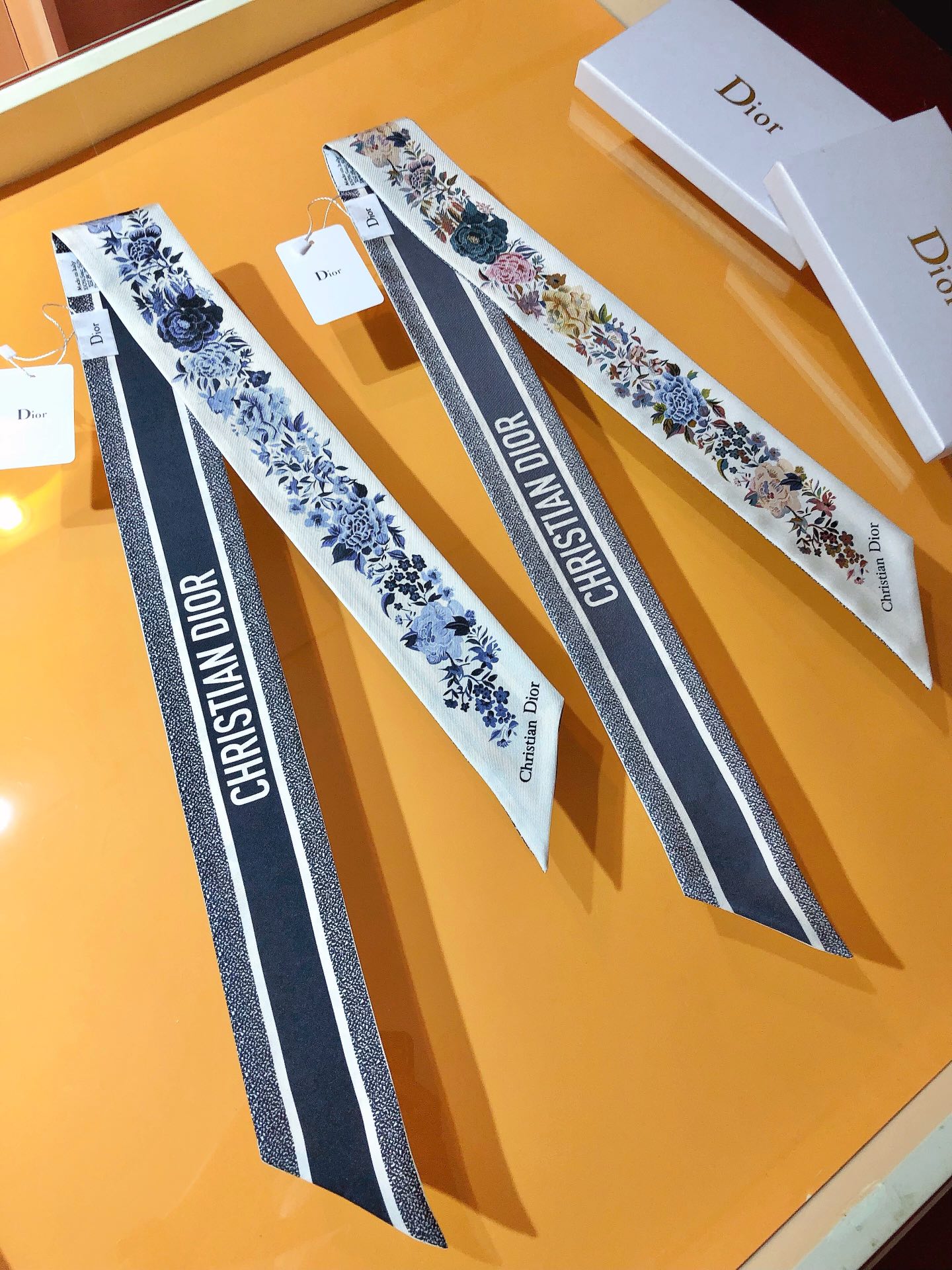 D Jardin d'Hiver new arrival silk scarf size: 6*105 cm