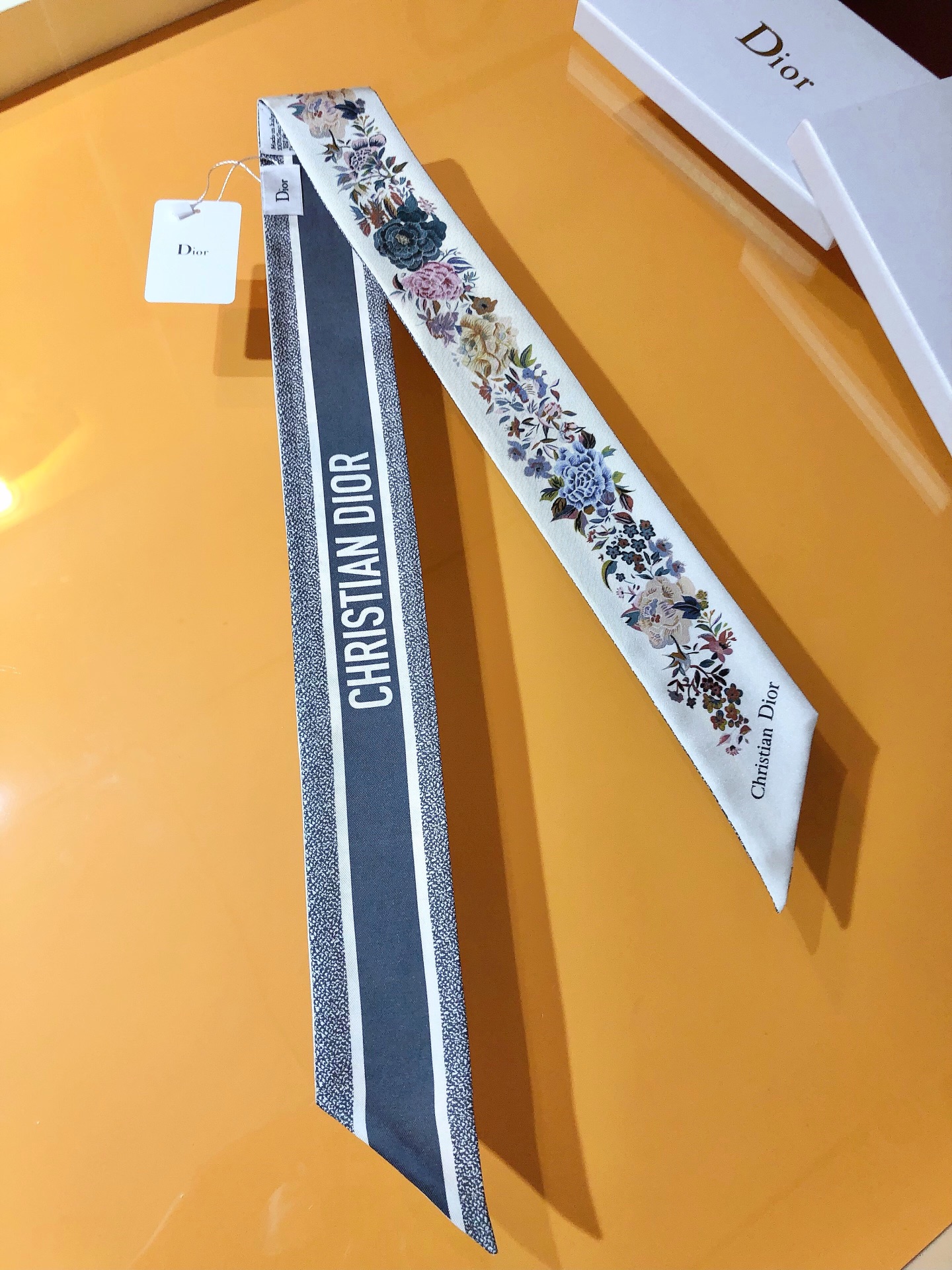 D Jardin d'Hiver new arrival silk scarf size: 6*105 cm