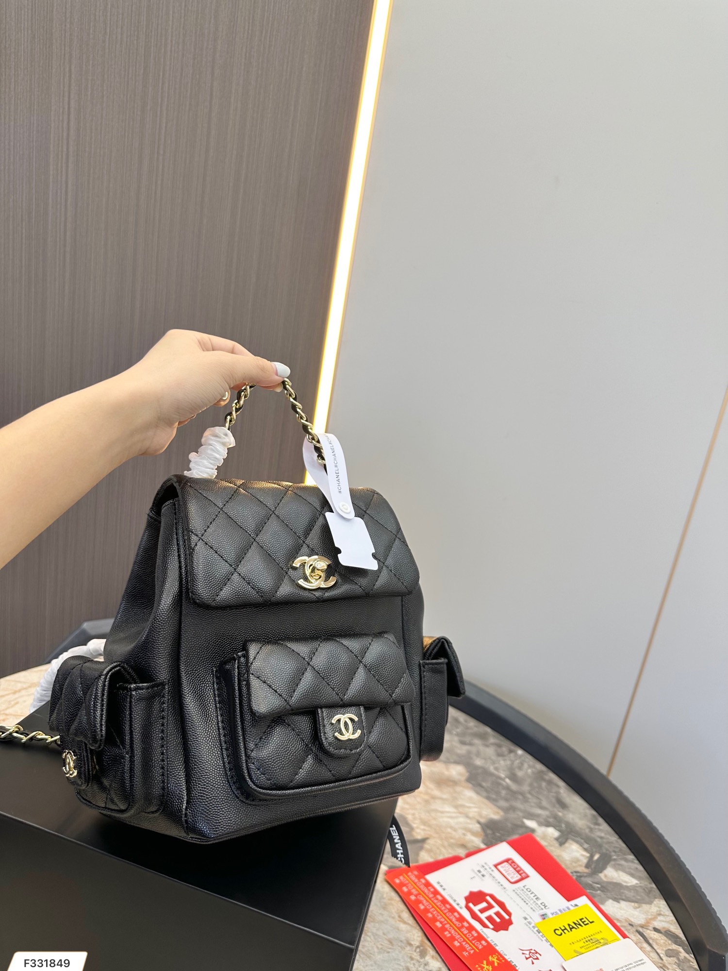 CC new arrival backpack size :20* 21 cm