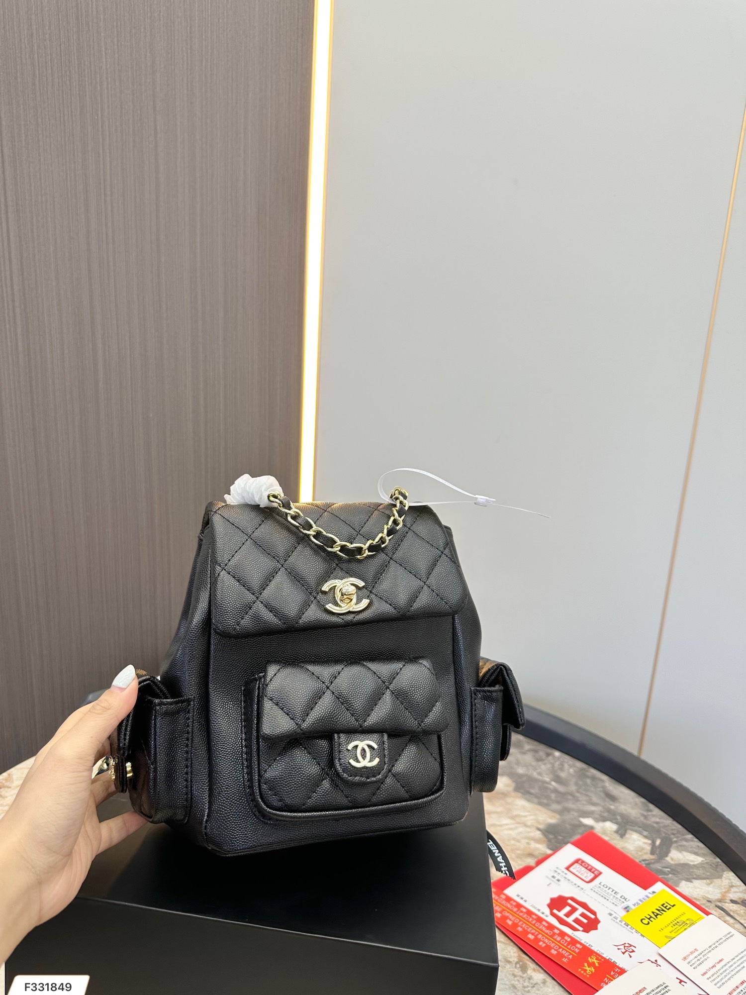 CC new arrival backpack size :20* 21 cm