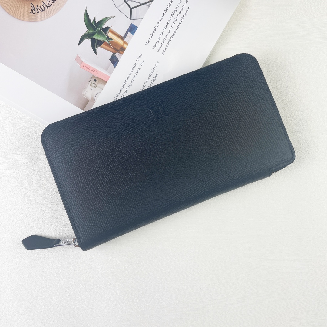 H Silk'in empson-Barenia leather wallet size : 20x11.5x1.5 cm