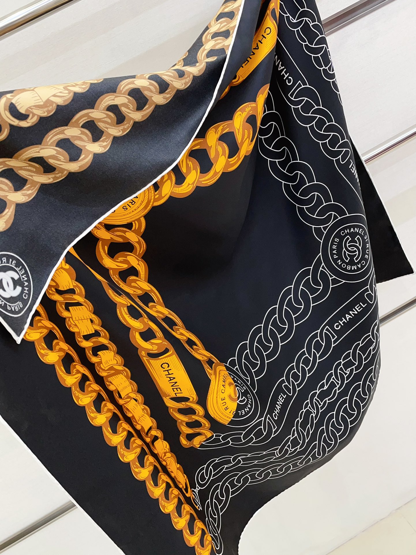 cc new arrival silk scarf size: 90*90 cm