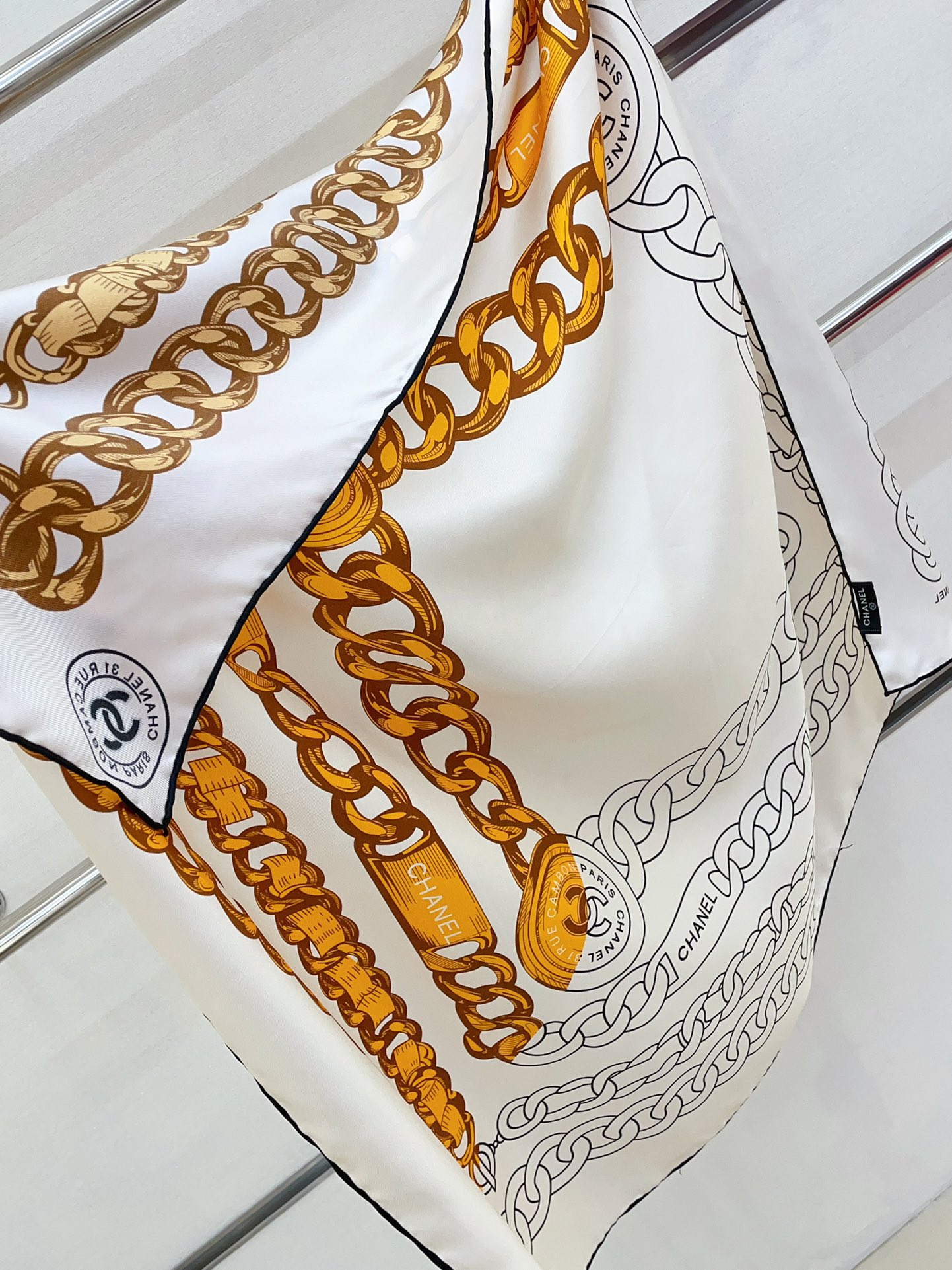 cc new arrival silk scarf size: 90*90 cm