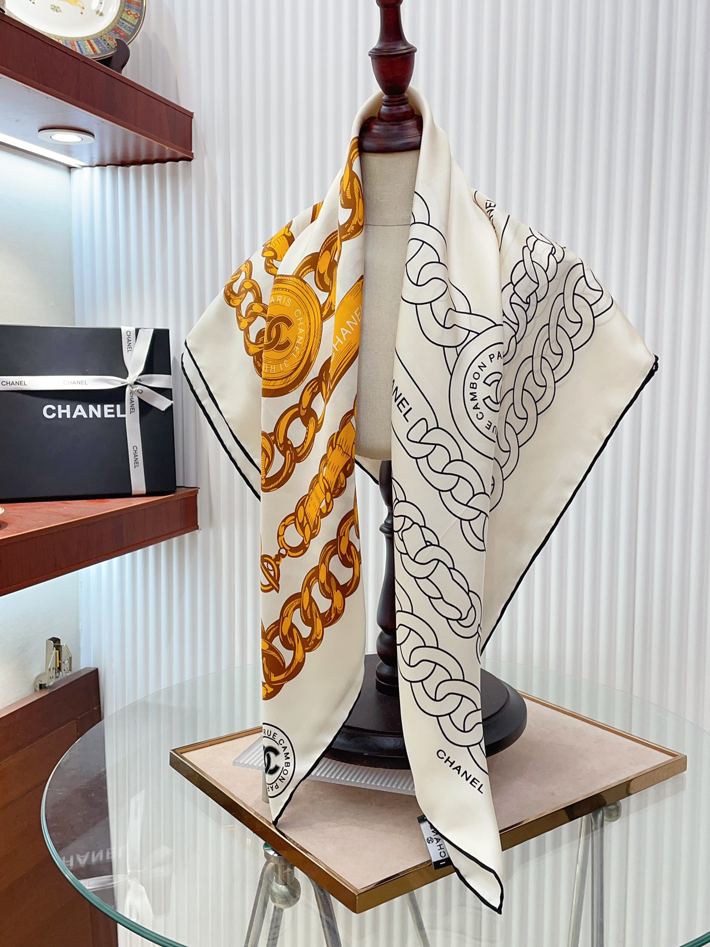 cc new arrival silk scarf size: 90*90 cm