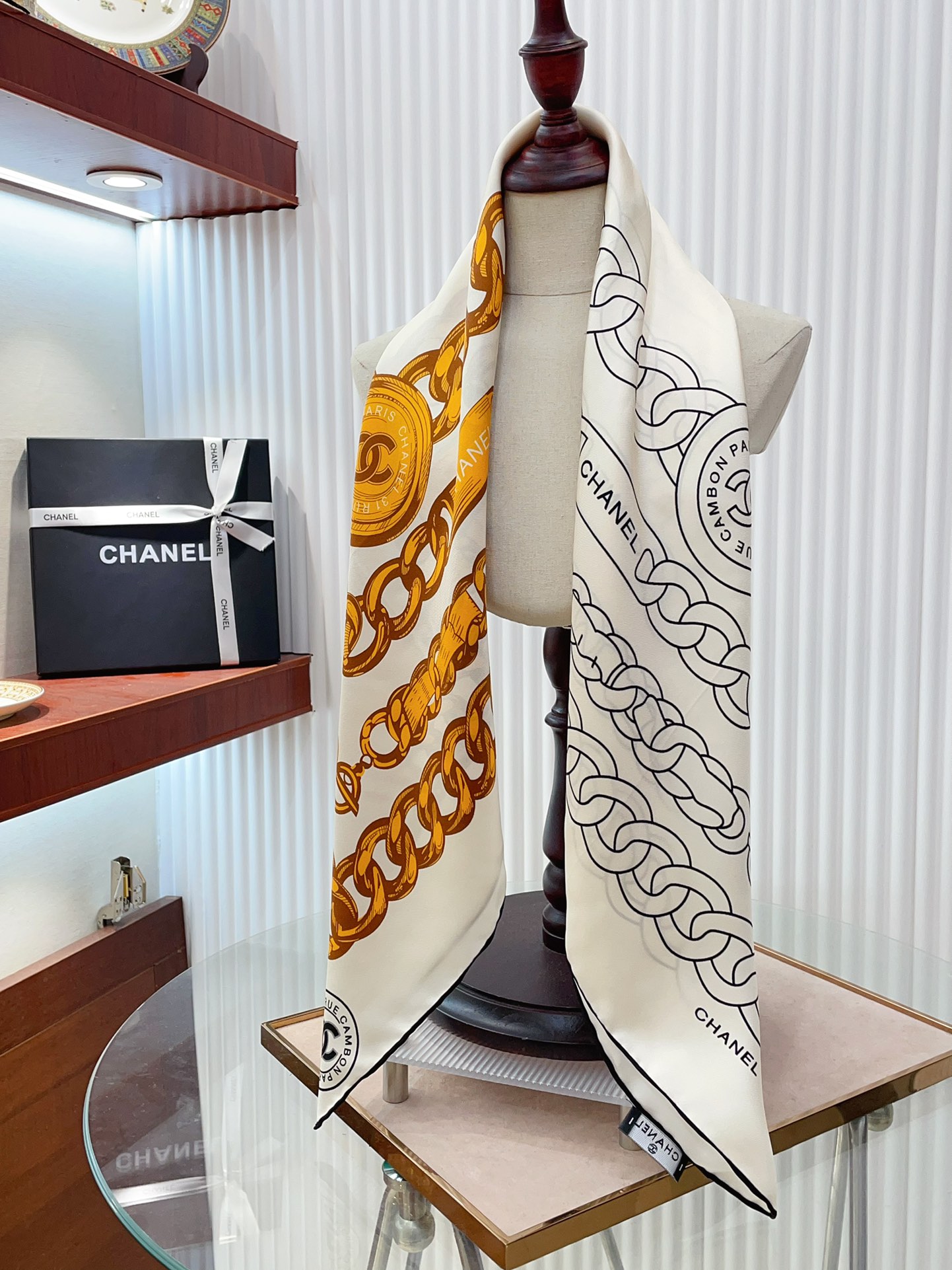 cc new arrival silk scarf size: 90*90 cm