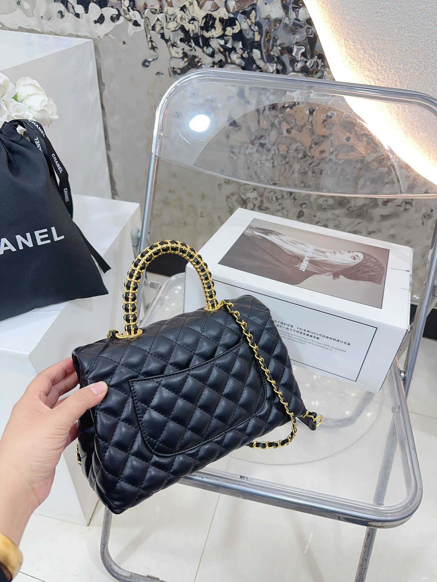 CC new arrival coco handle size : 24cm