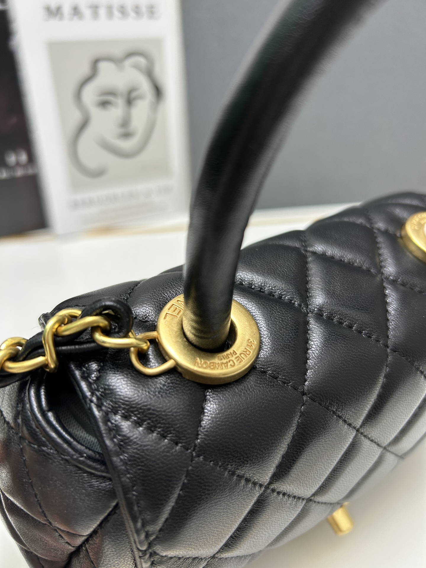 CC 24c coco women handbag size: 11.2*20.5*5.5 cm