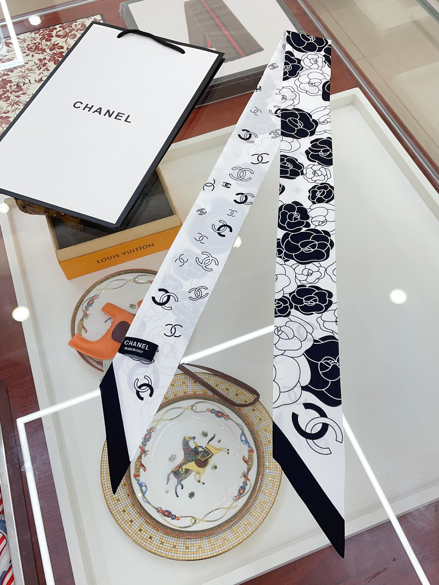cc new arrival women silk scarf size:6*120cm