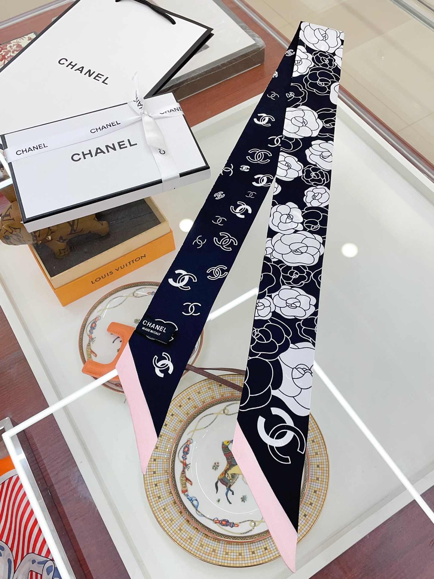 cc new arrival women silk scarf size:6*120cm
