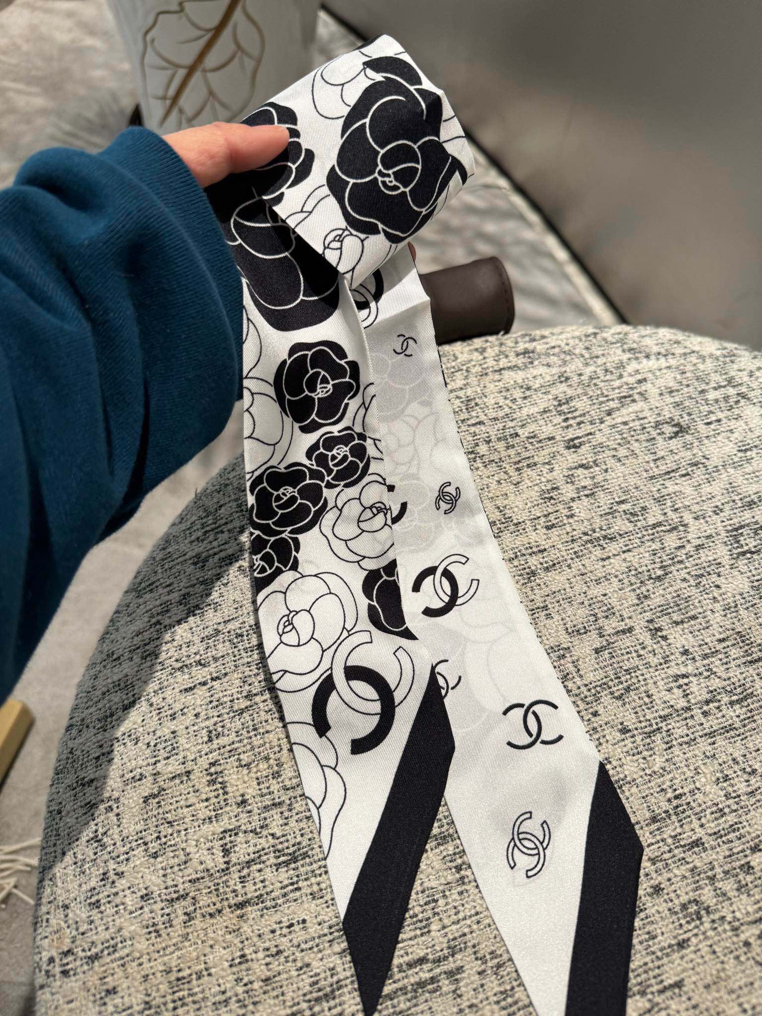 cc new arrival women silk scarf size: 6*120cm