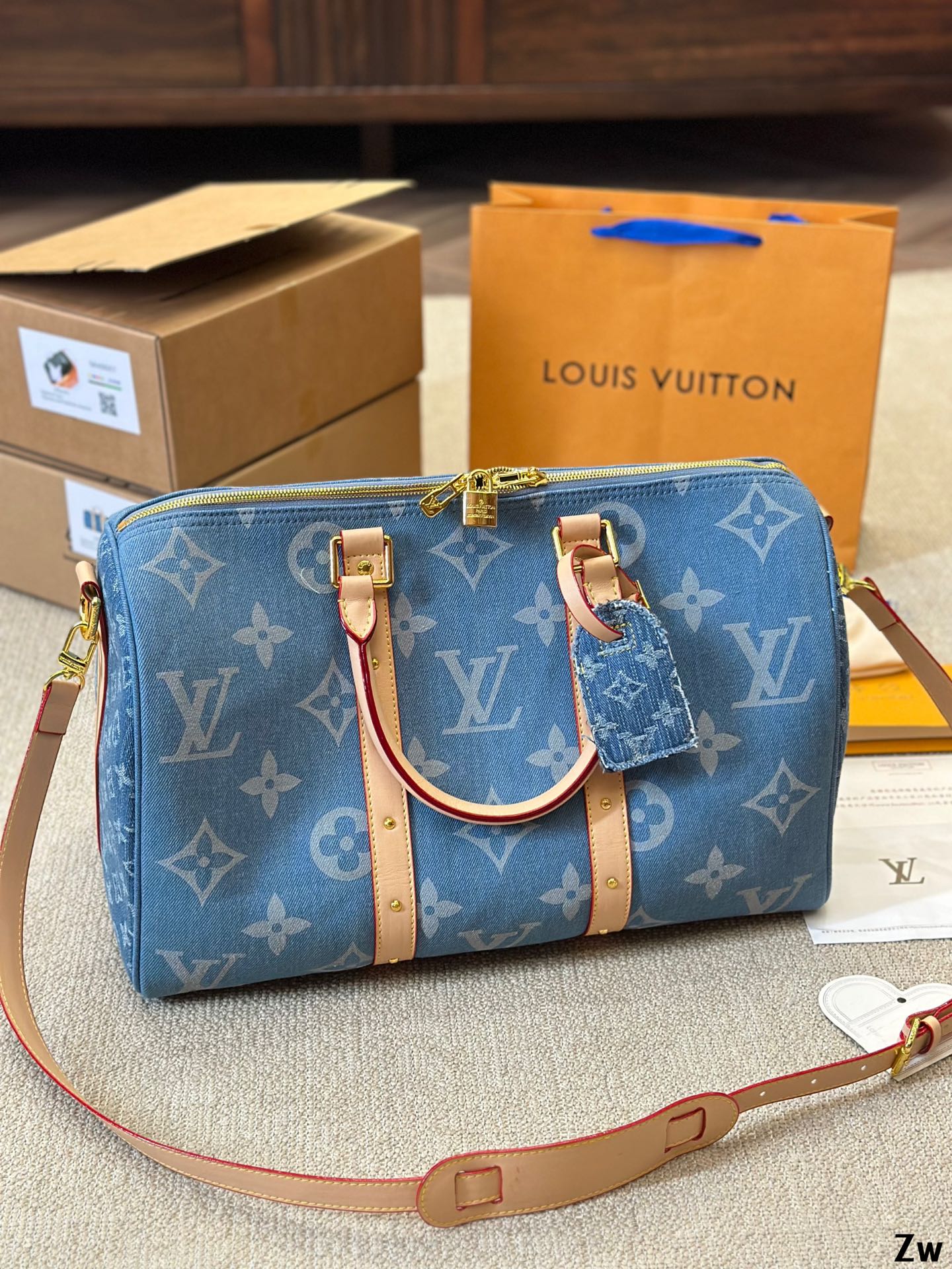 Louis Speedy nano Denim bag