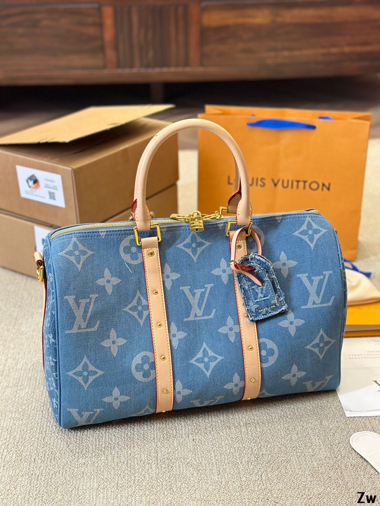 Louis Speedy nano Denim bag