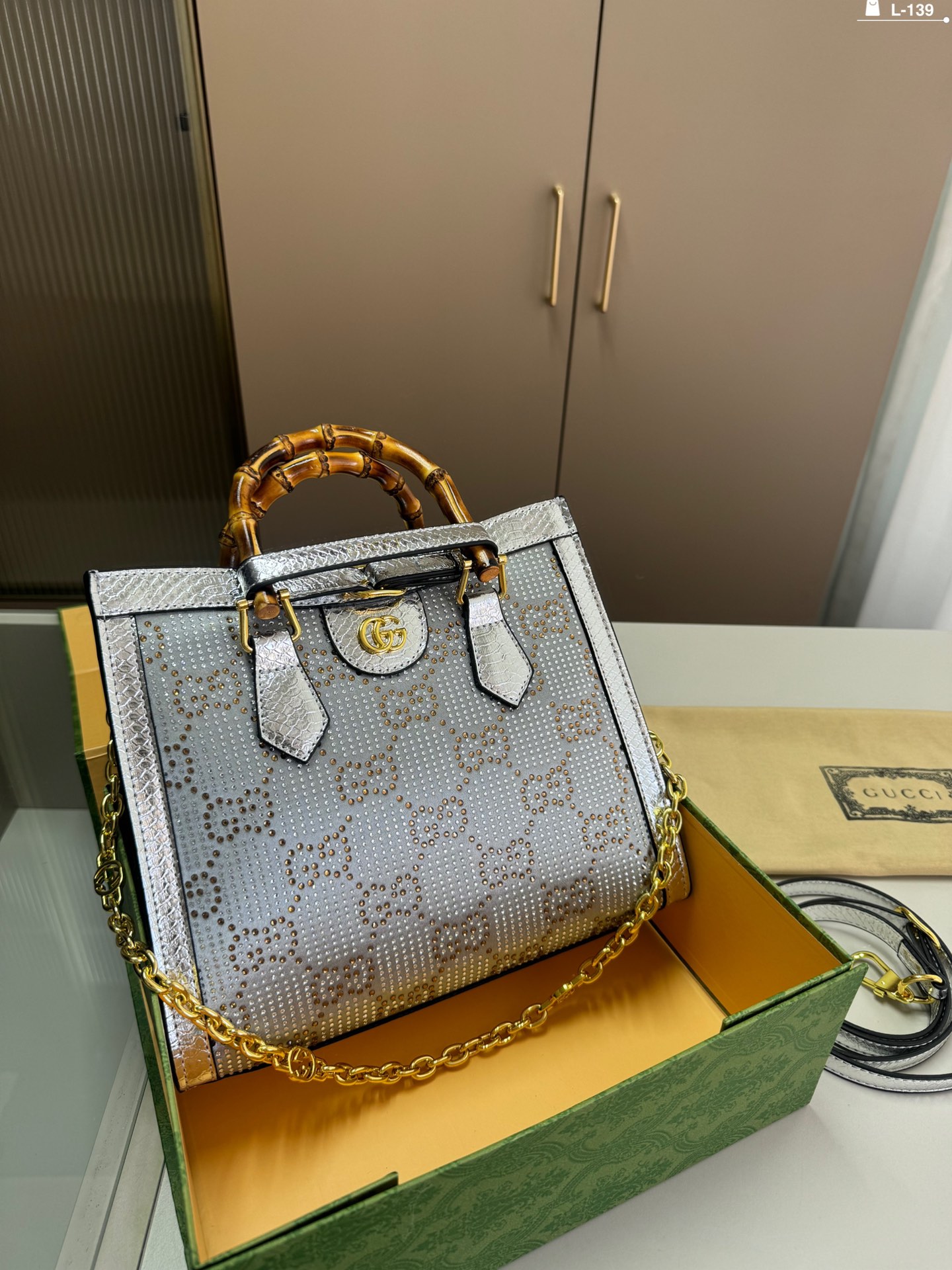 Gg new arrival tote bag size: 27*10*22 cm