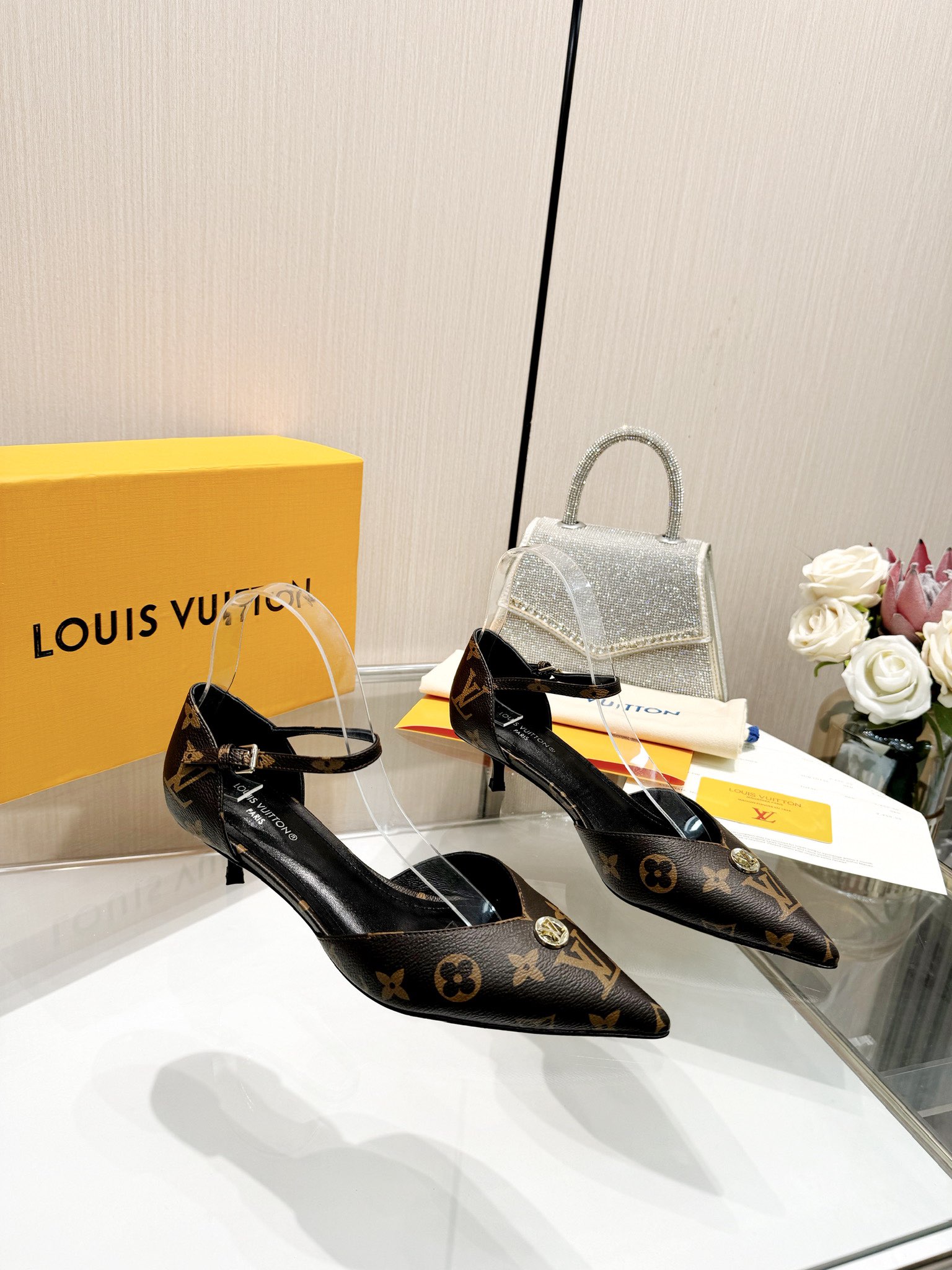 Louis new arrival women shoes heels 4 cm