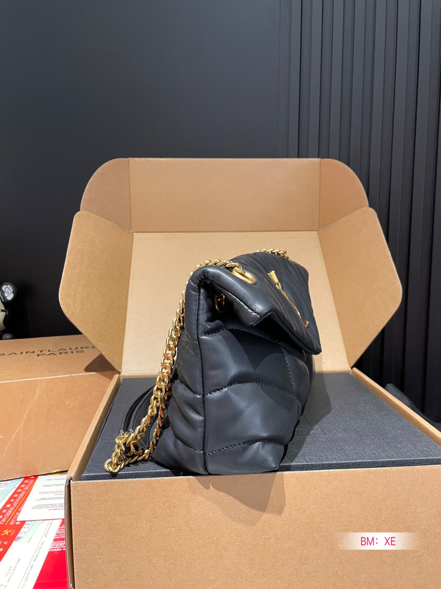 Y PUFFER SMALL SIZE BAG IN QUILTED LAMBSKIN Size: 28*17 CM