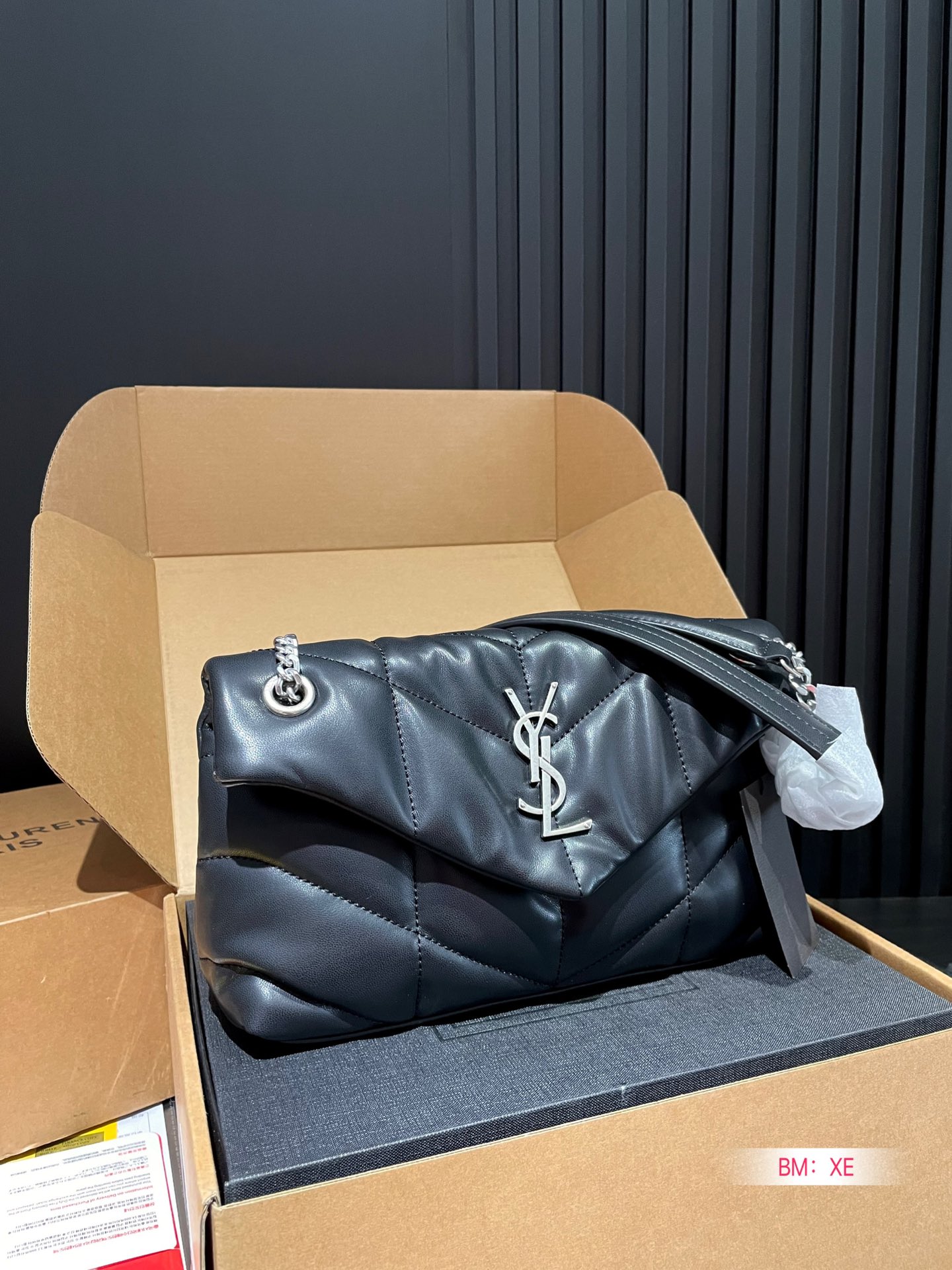 Y PUFFER SMALL SIZE BAG IN QUILTED LAMBSKIN Size: 28*17 CM