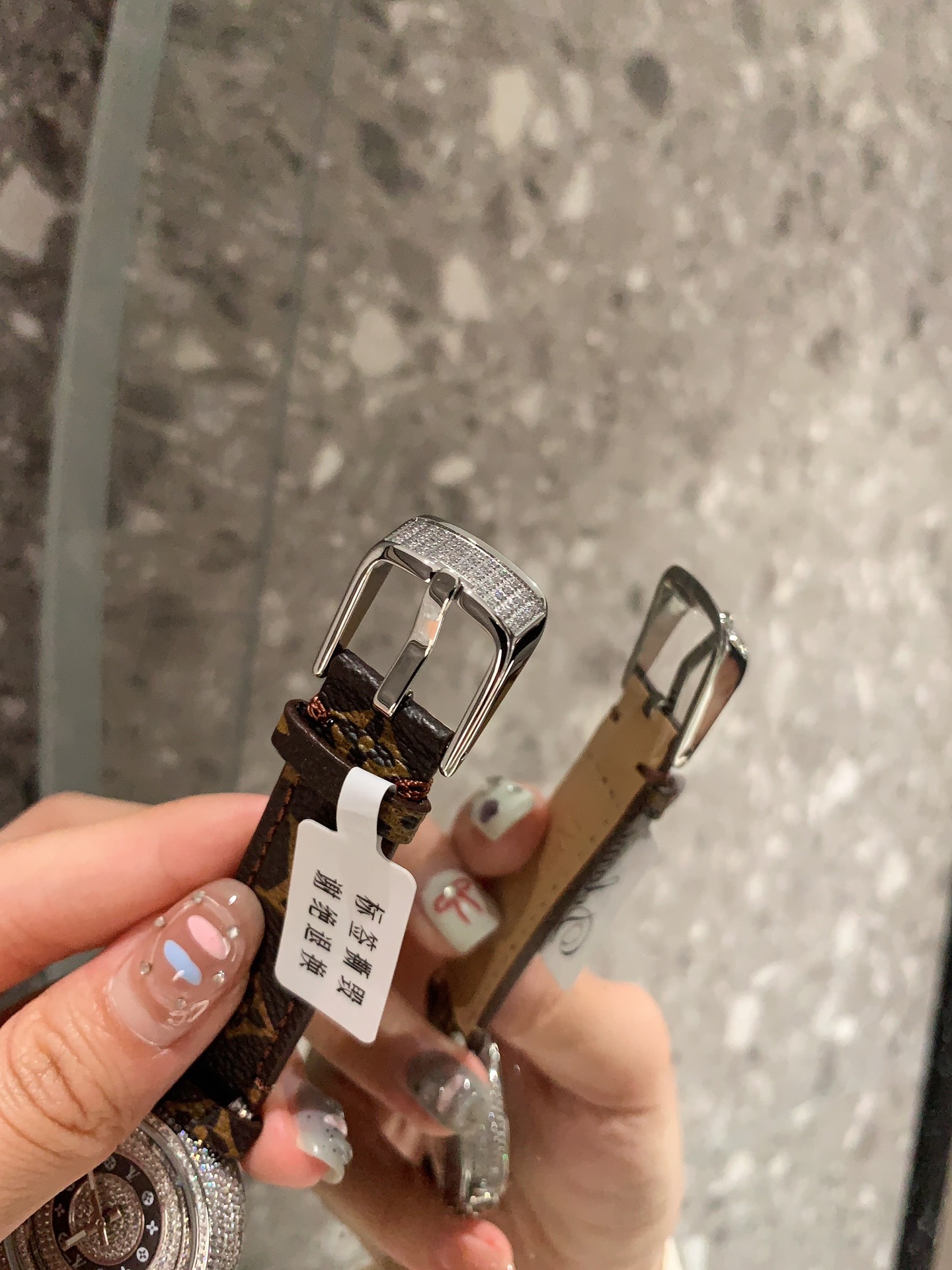 Louis Tambour slim monogran women watch 36mm