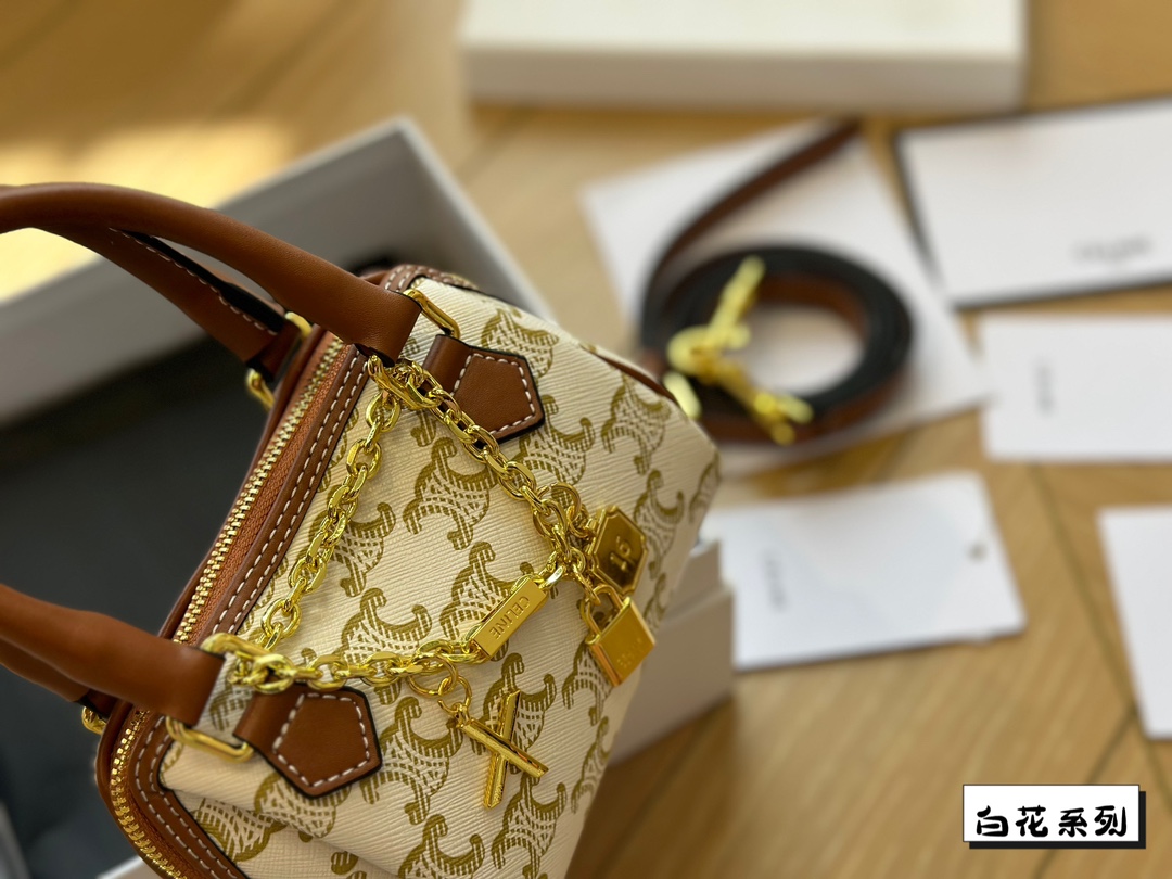 Ce new arrival boston bag size: 14*10 cm