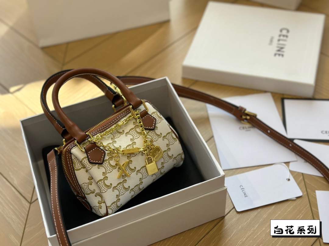 Ce new arrival boston bag size: 14*10 cm