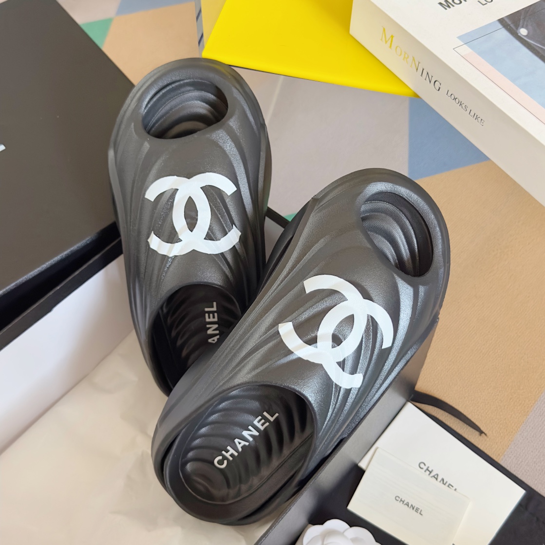 CC new arrival men and women 01 slippers heels 4.5 cm