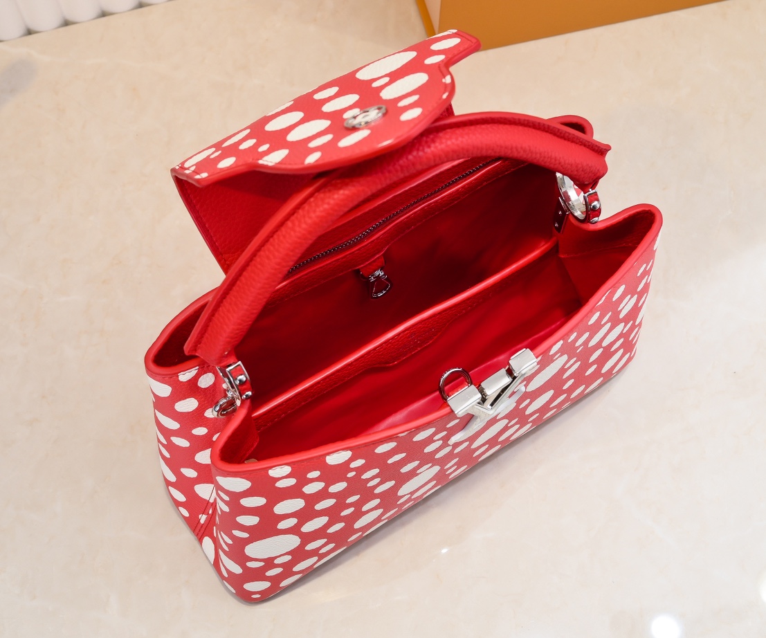 LV x YK Capucines Taurillon new arrival bag size : 27 x 18 x 9 cm