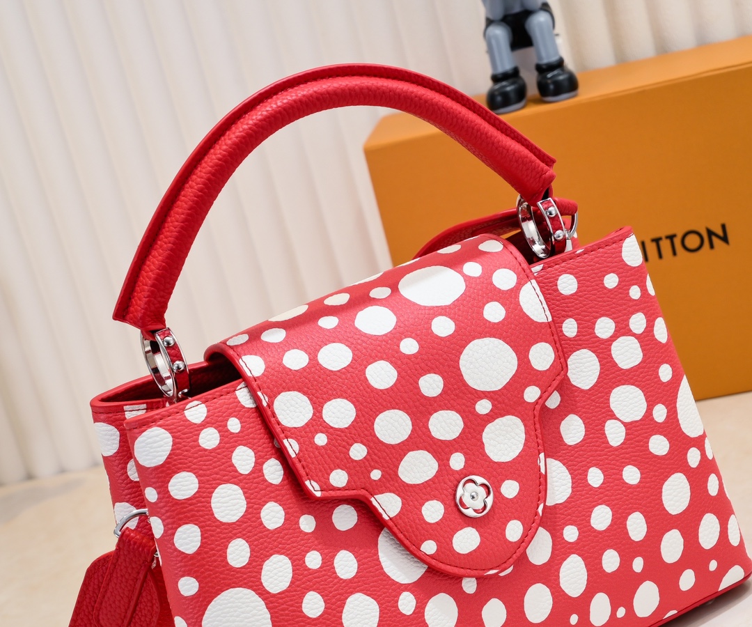 LV x YK Capucines Taurillon new arrival bag size : 27 x 18 x 9 cm