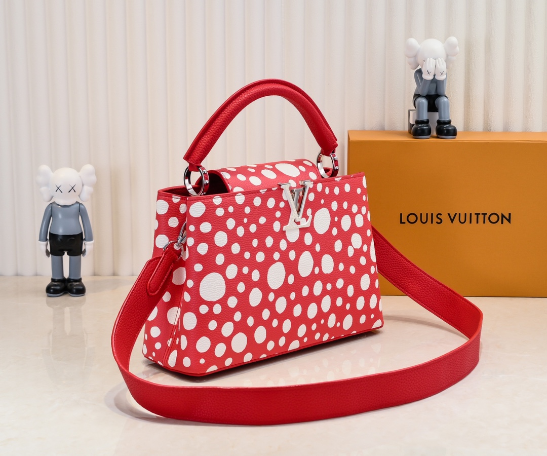 LV x YK Capucines Taurillon new arrival bag size : 27 x 18 x 9 cm