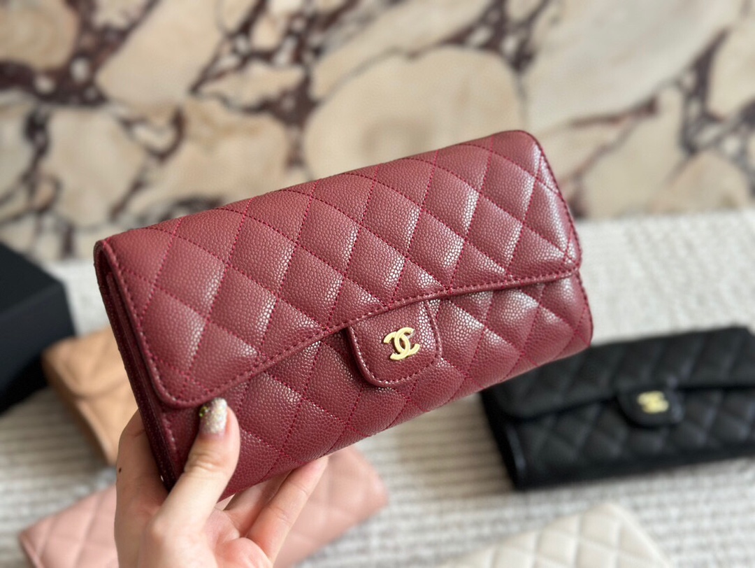 Cc new arrival woc caviar leather bag size: 22cm