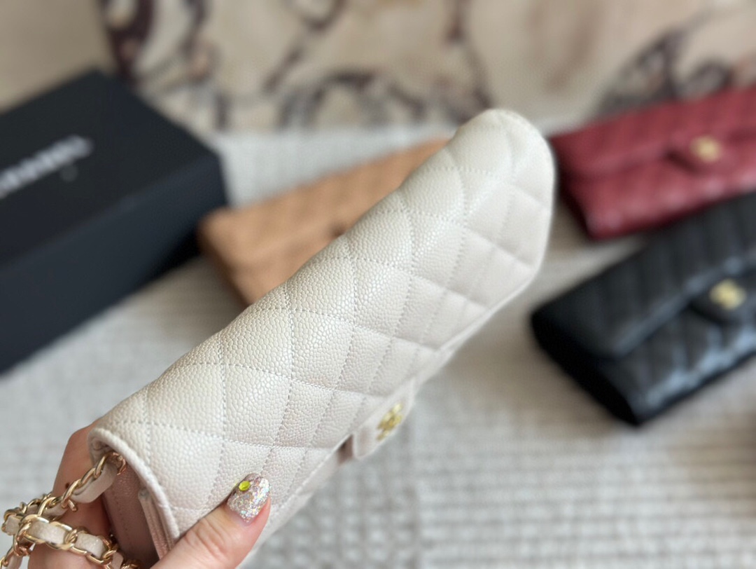 Cc new arrival woc caviar leather bag size: 22cm