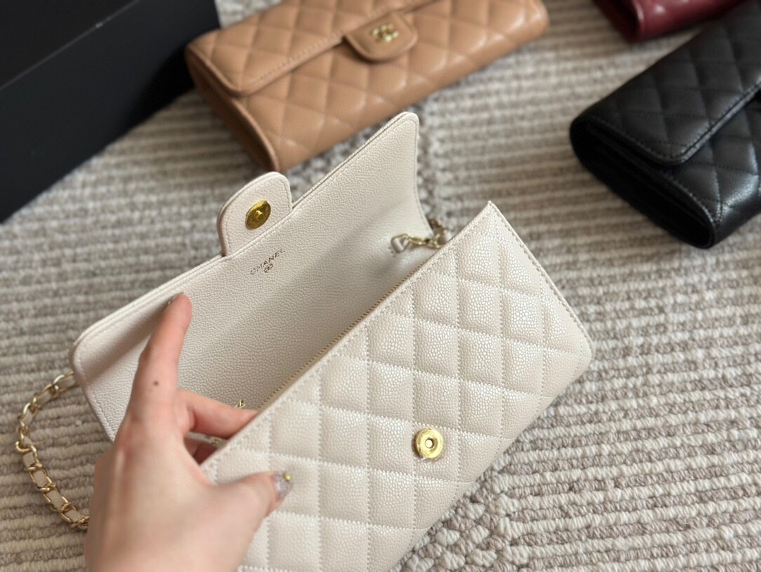 Cc new arrival woc caviar leather bag size: 22cm