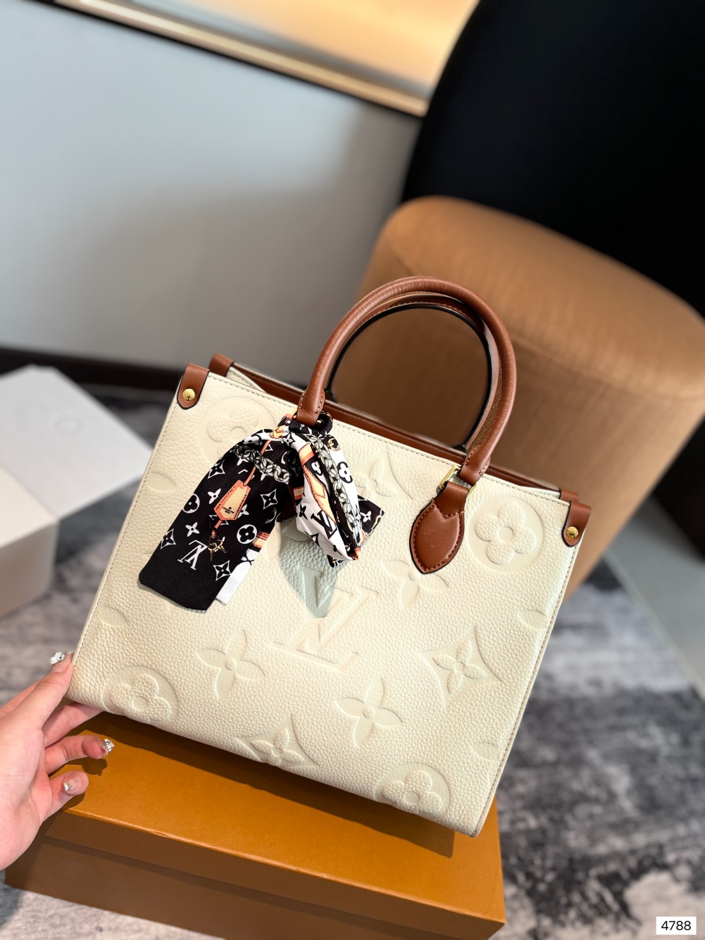 Louis new arrival onthego Monogram Empreinte bag size: 34 cm