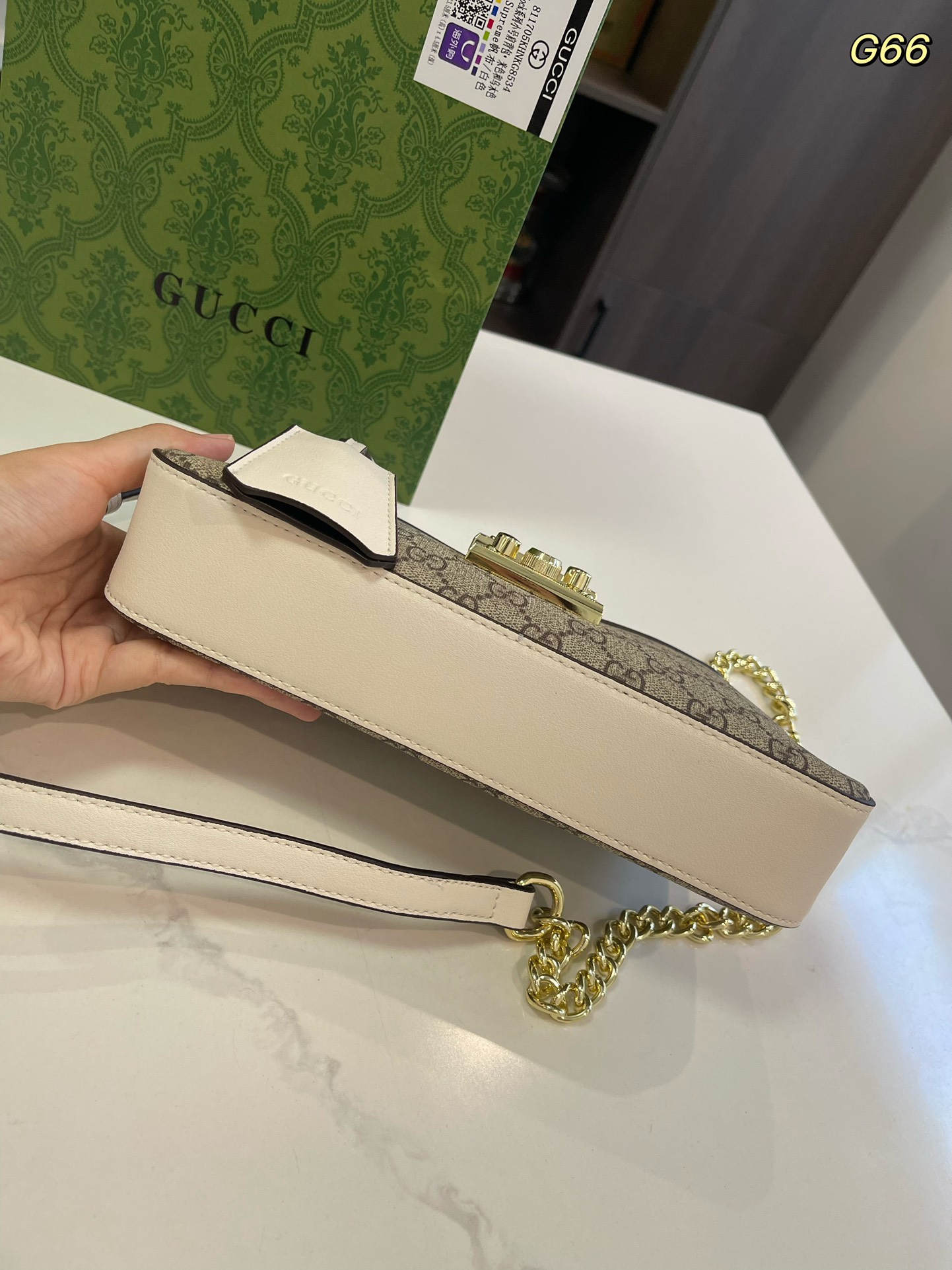 GG new arrival Padlock bag size: 25*13cm