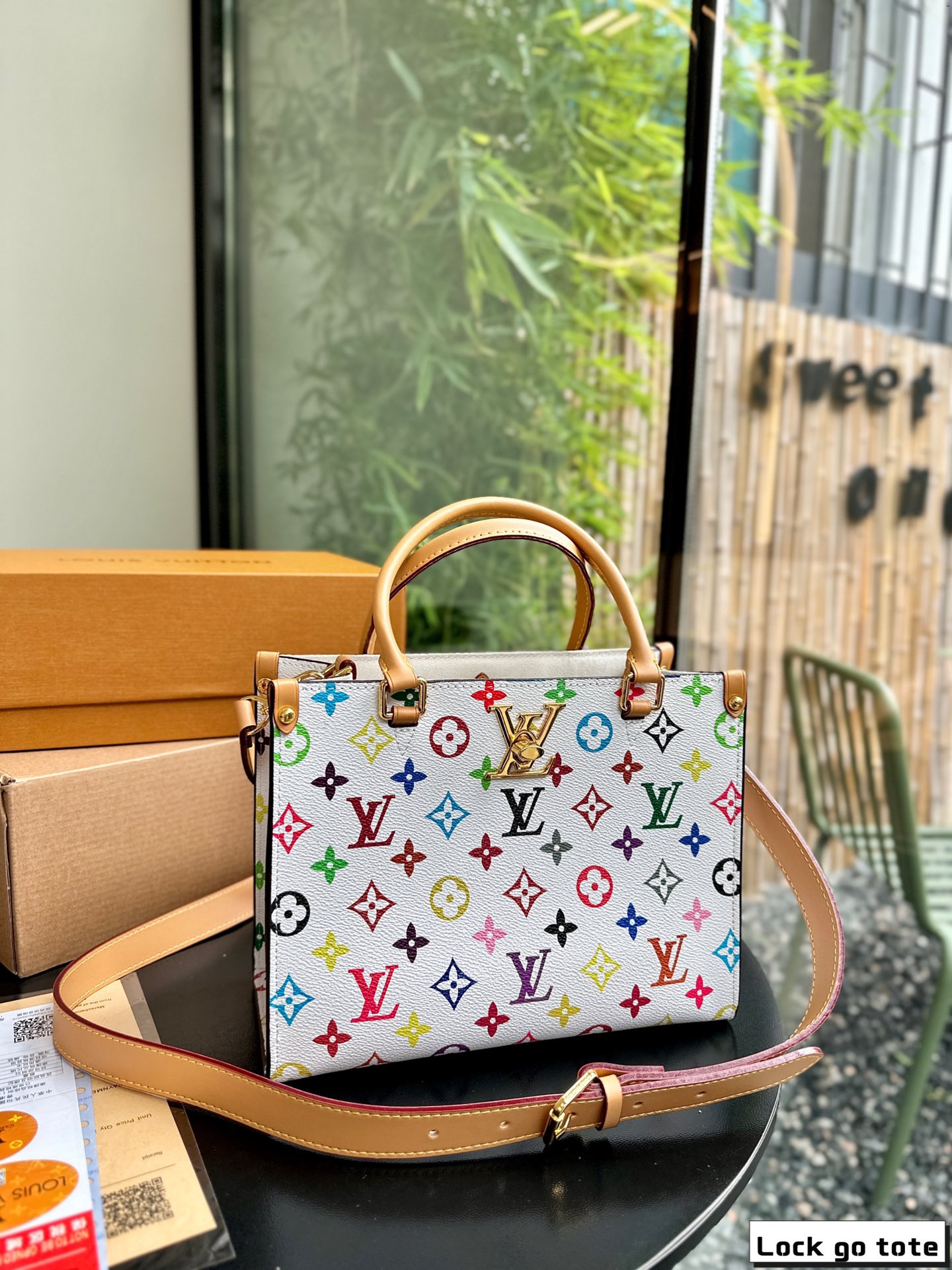 louis new arrival lock&go tote bag size: 25*20 cm