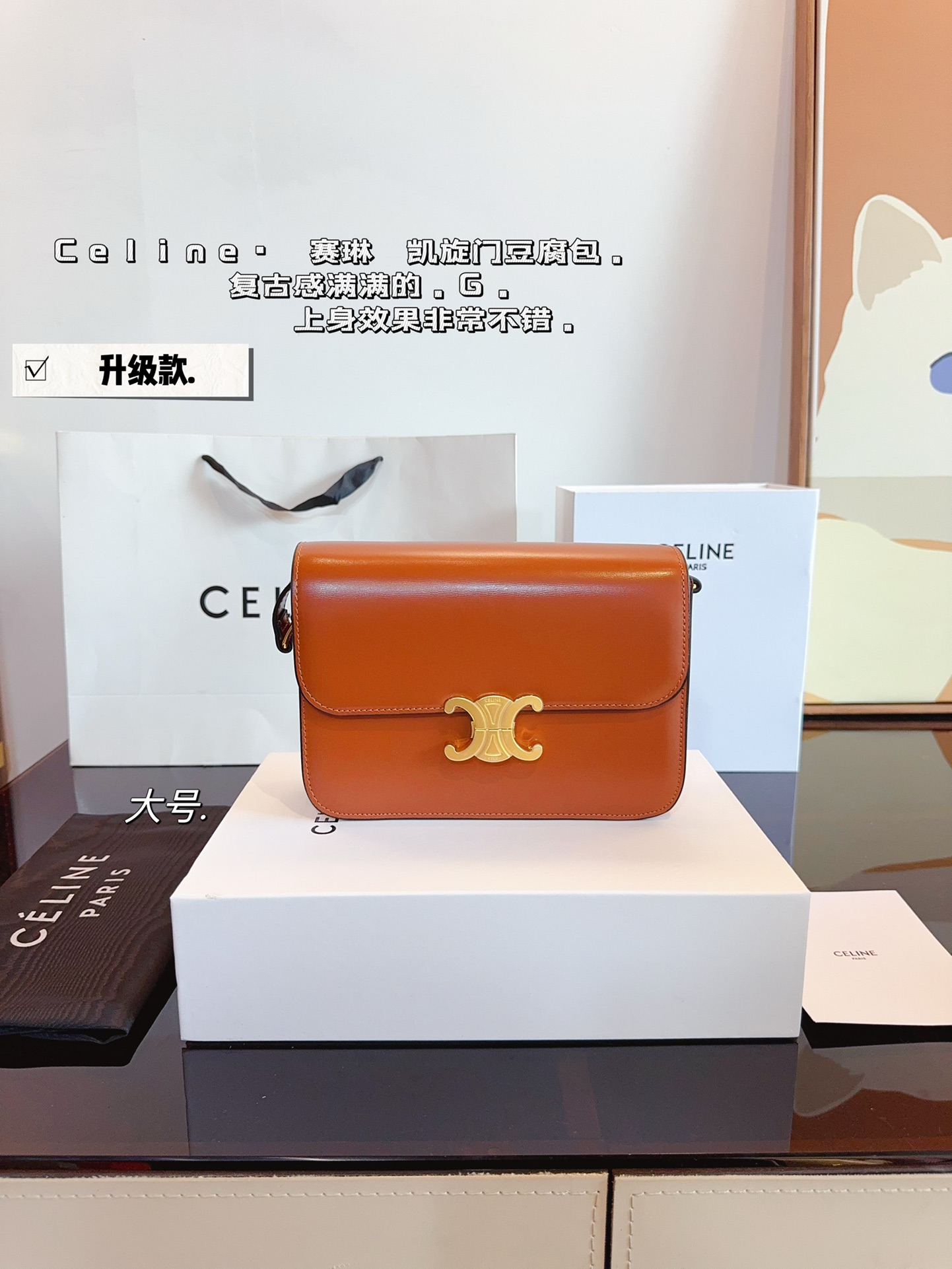 Ce box new arrival bag medium size: 23*14*16cm