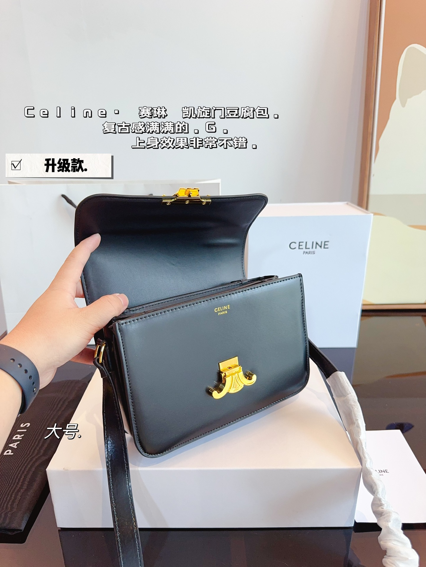 Ce box new arrival bag medium size: 23*14*16cm