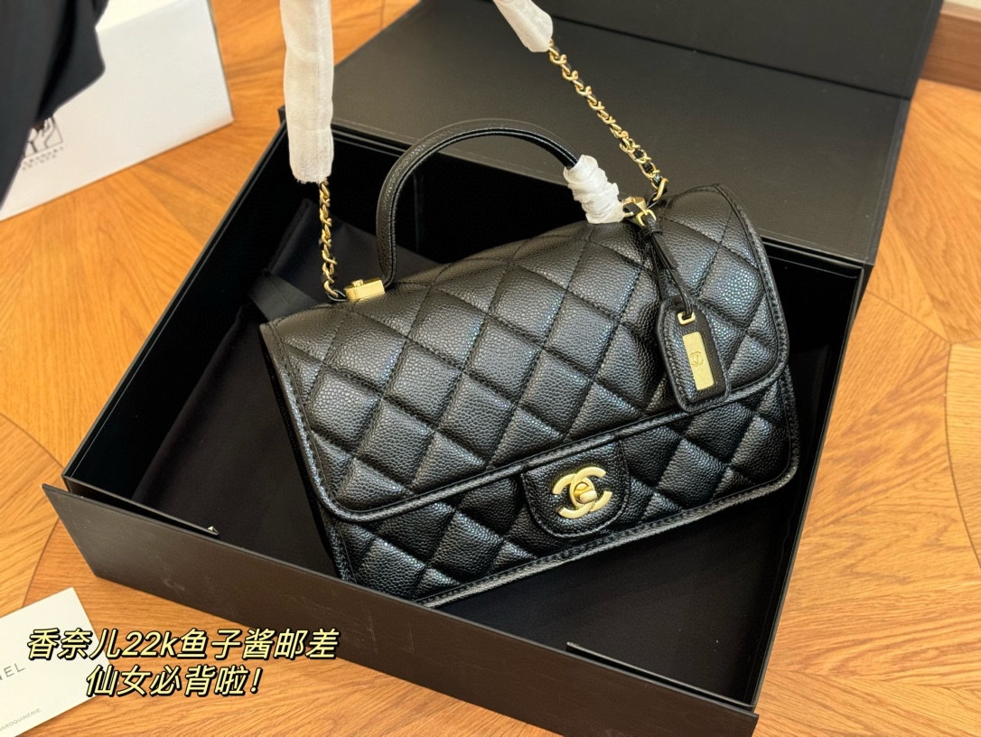 Cc new arrival 22k caviar leather size: 25*15cm