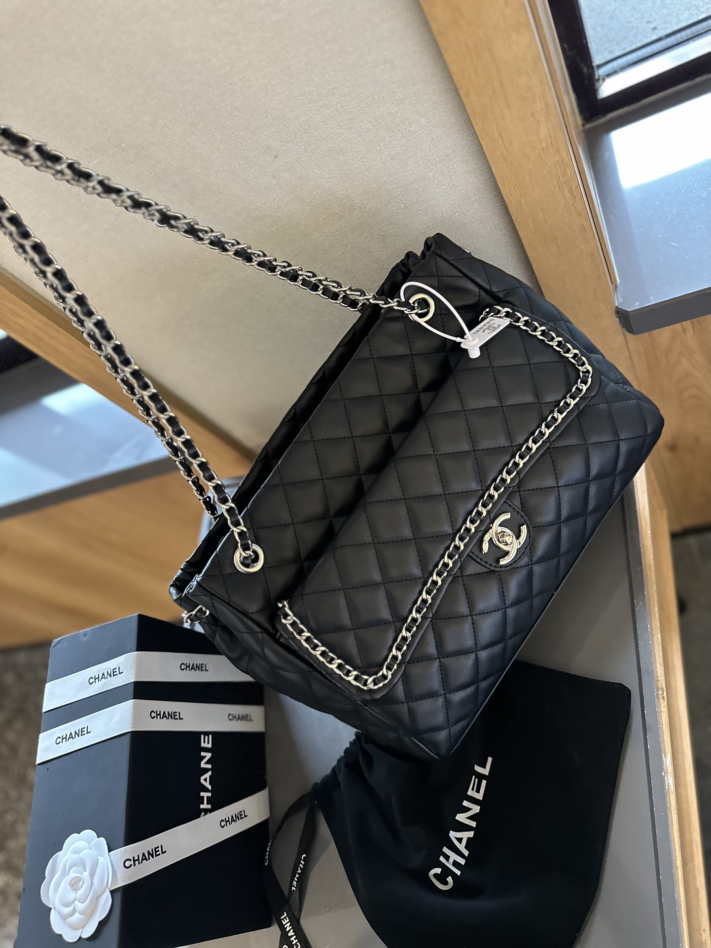 CC new arrival vintage bag size: 35 cm