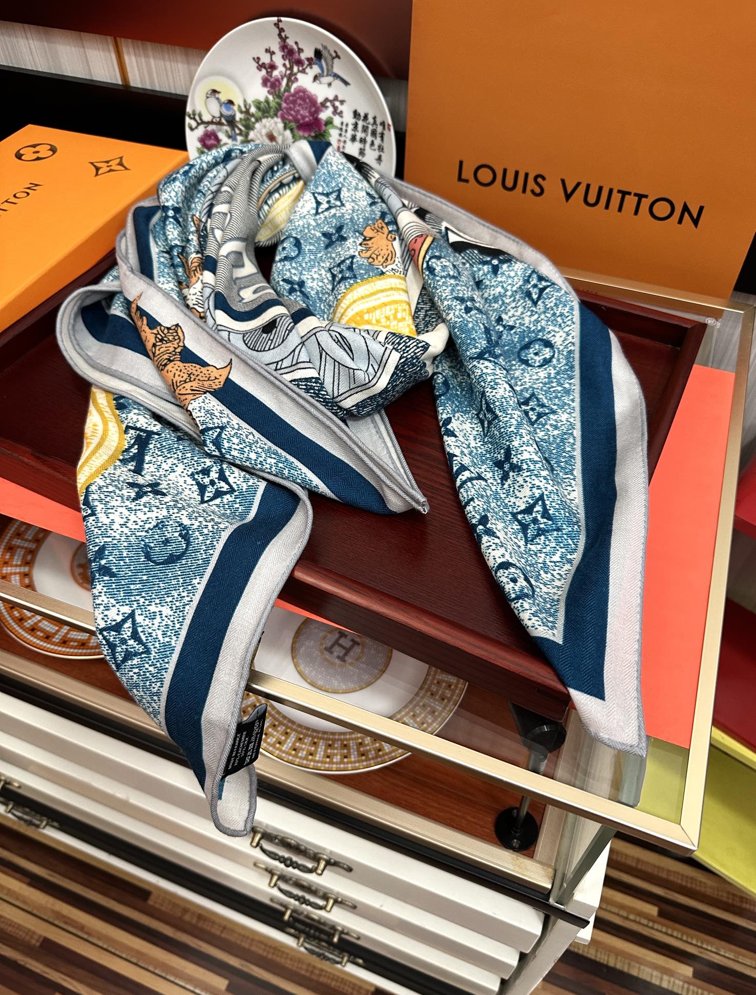 Louis new arrival silk scarf 140*140 cm
