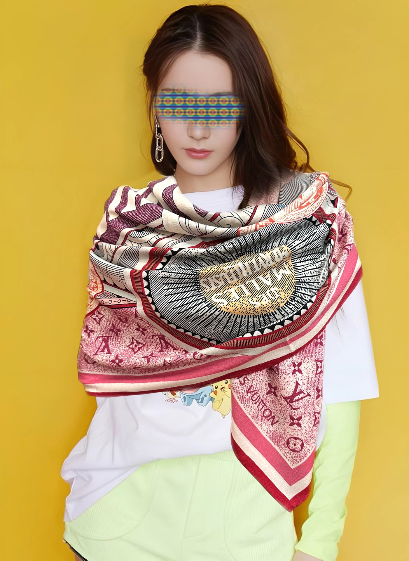 Louis new arrival silk scarf 140*140 cm