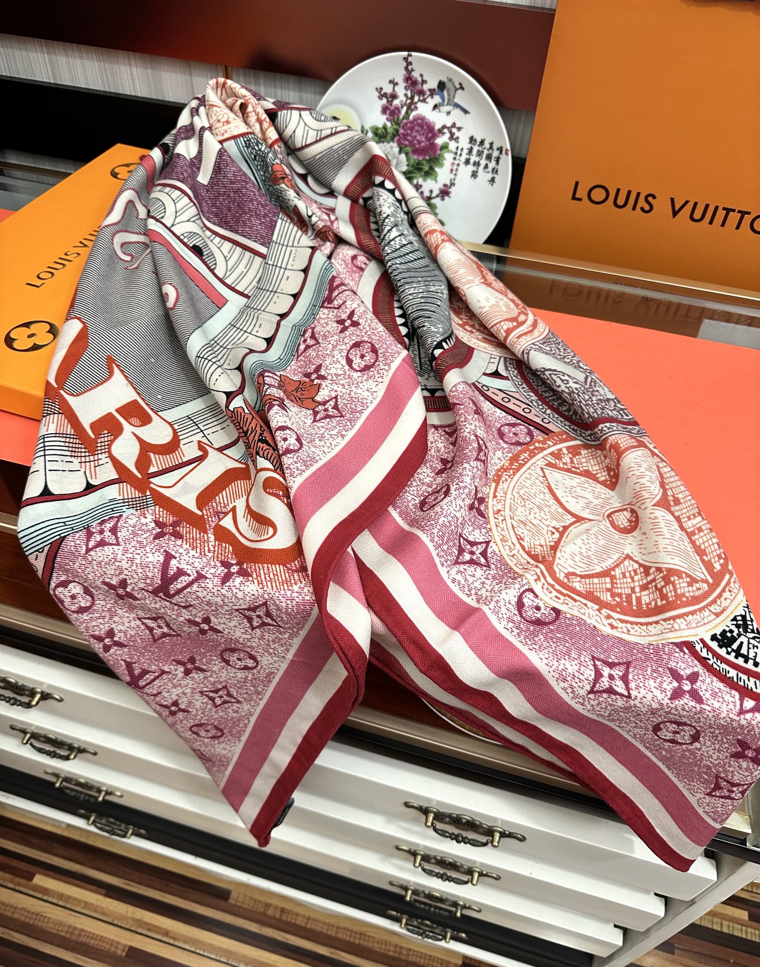 Louis new arrival silk scarf 140*140 cm