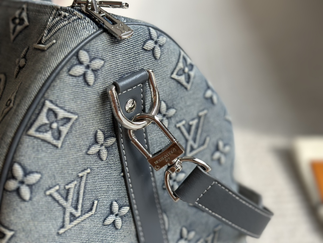 Louis new arrival denim keepall bag size: 50 cm
