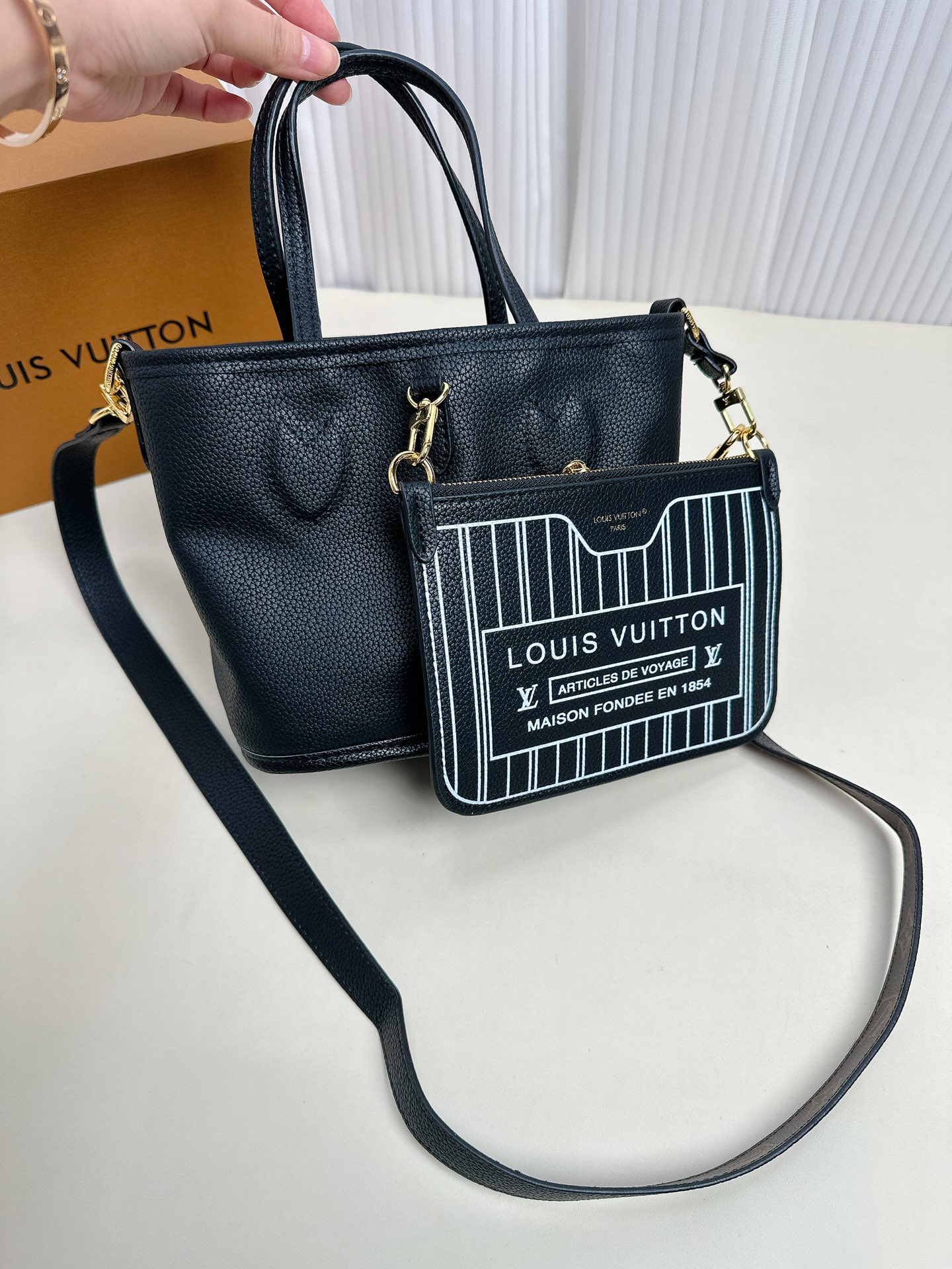 Louis new arrival neverful BB tote bag small size: 16.5*11*26.5cm