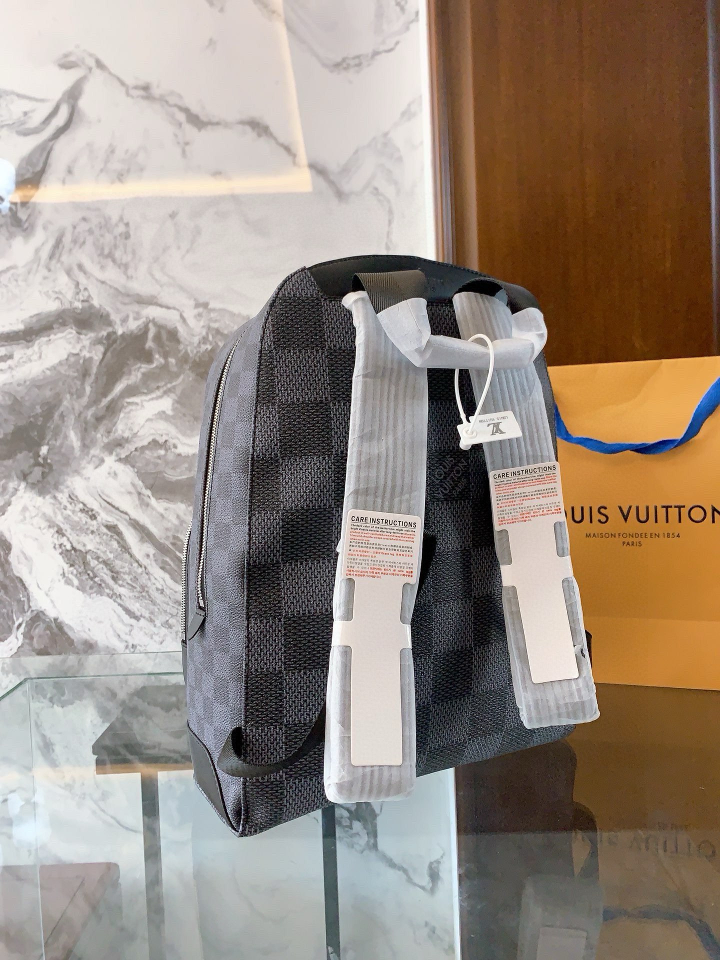 Louis × NIGO new arrival men backpack bag size: 38-29-13cm