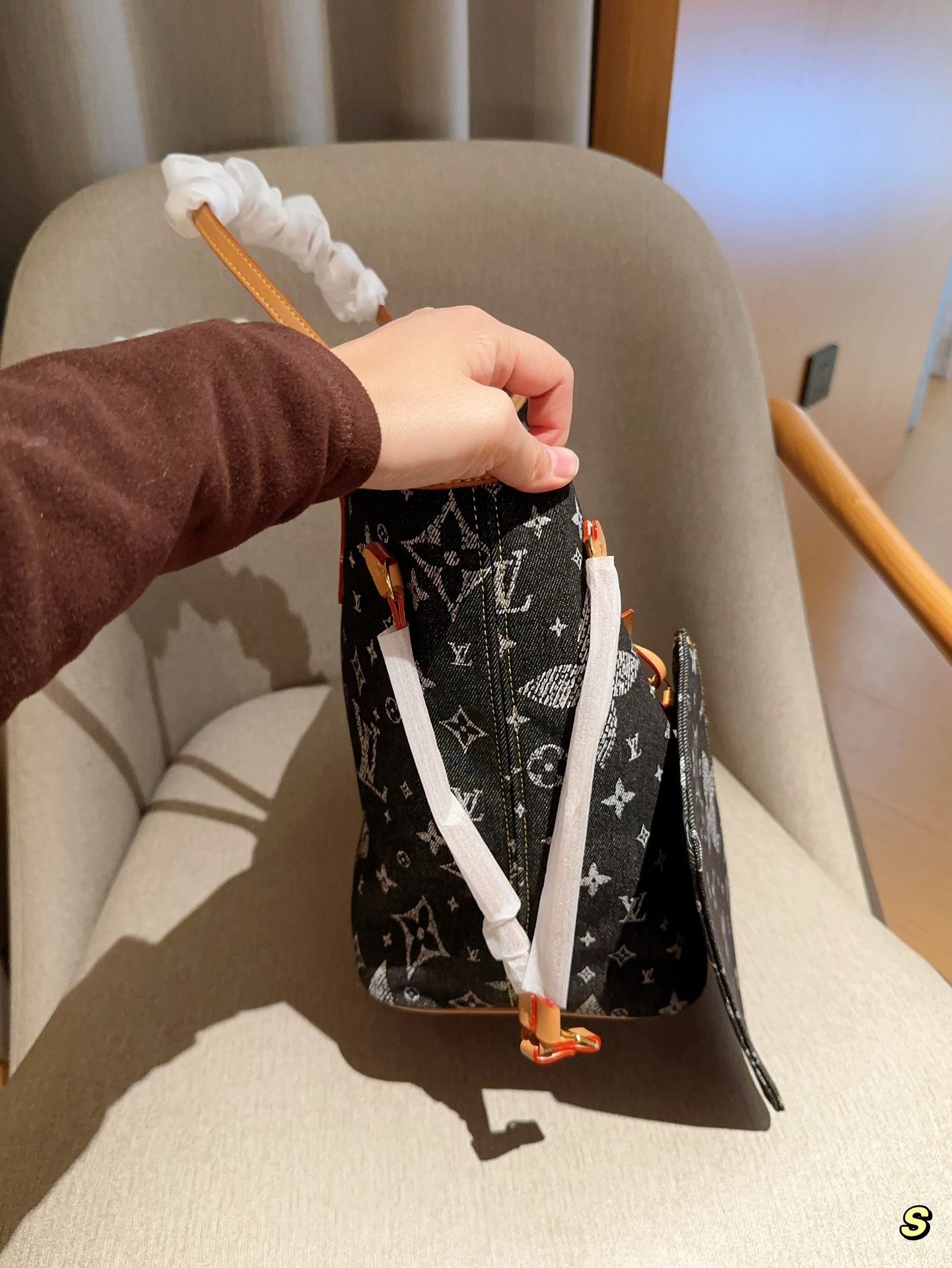 Louis new arrival neverfull bag size；32cm