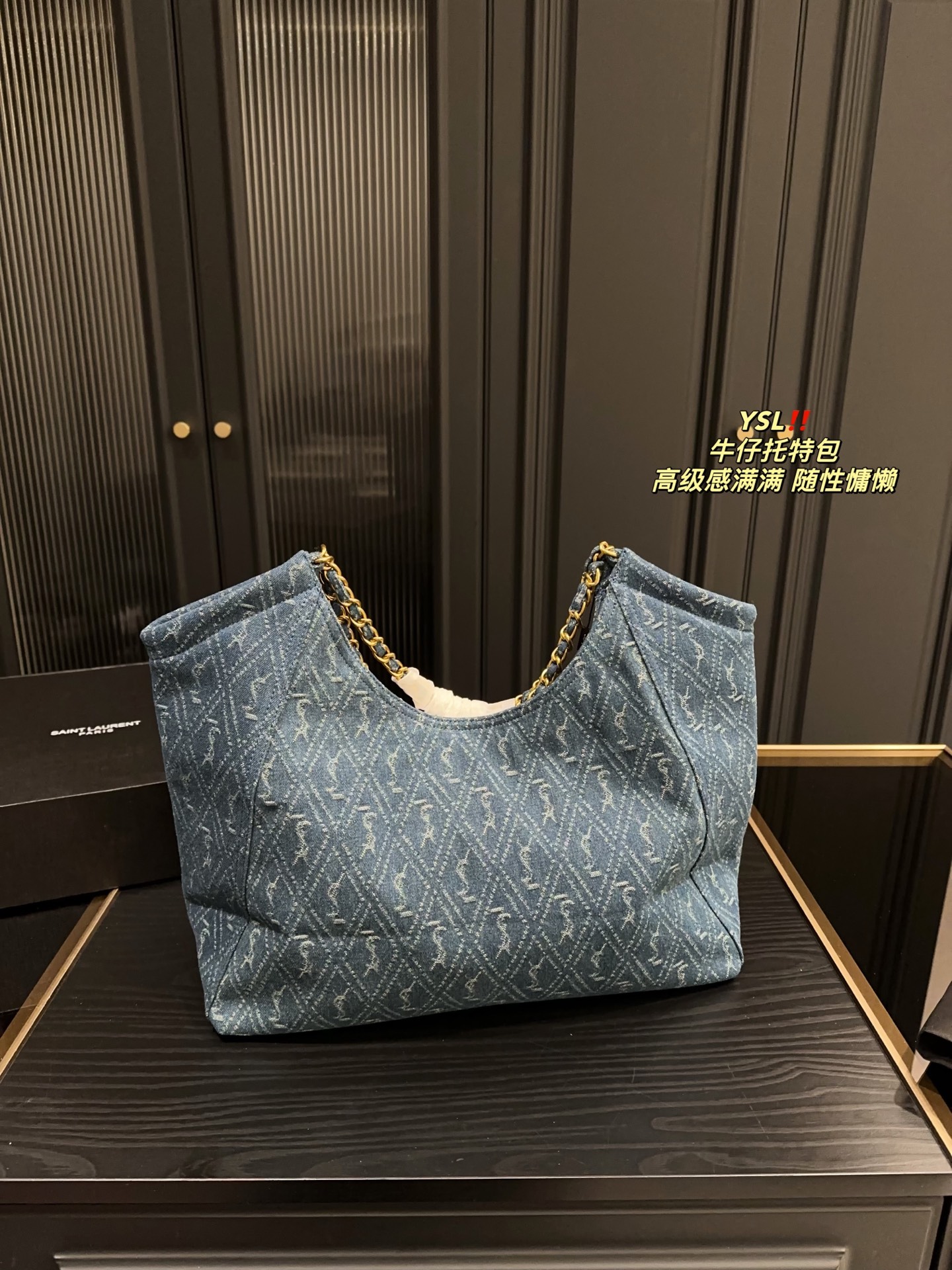 Y new arrival denim tote bag size: 39*35 cm