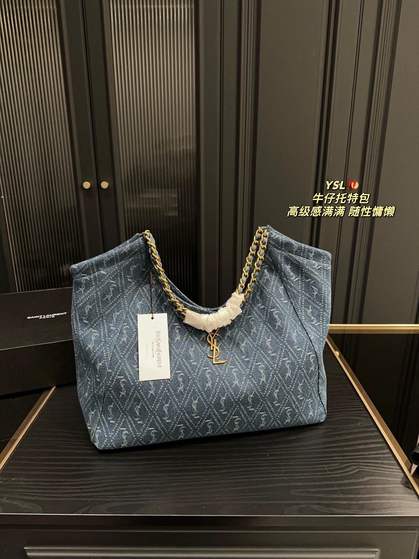 Y new arrival denim tote bag size: 39*35 cm